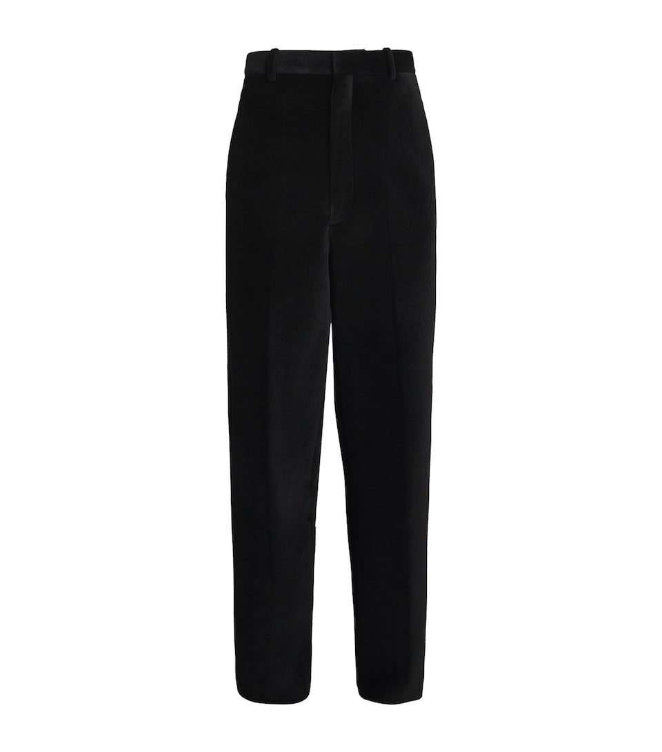 Double-Faced Velvet Tailored Trousers
