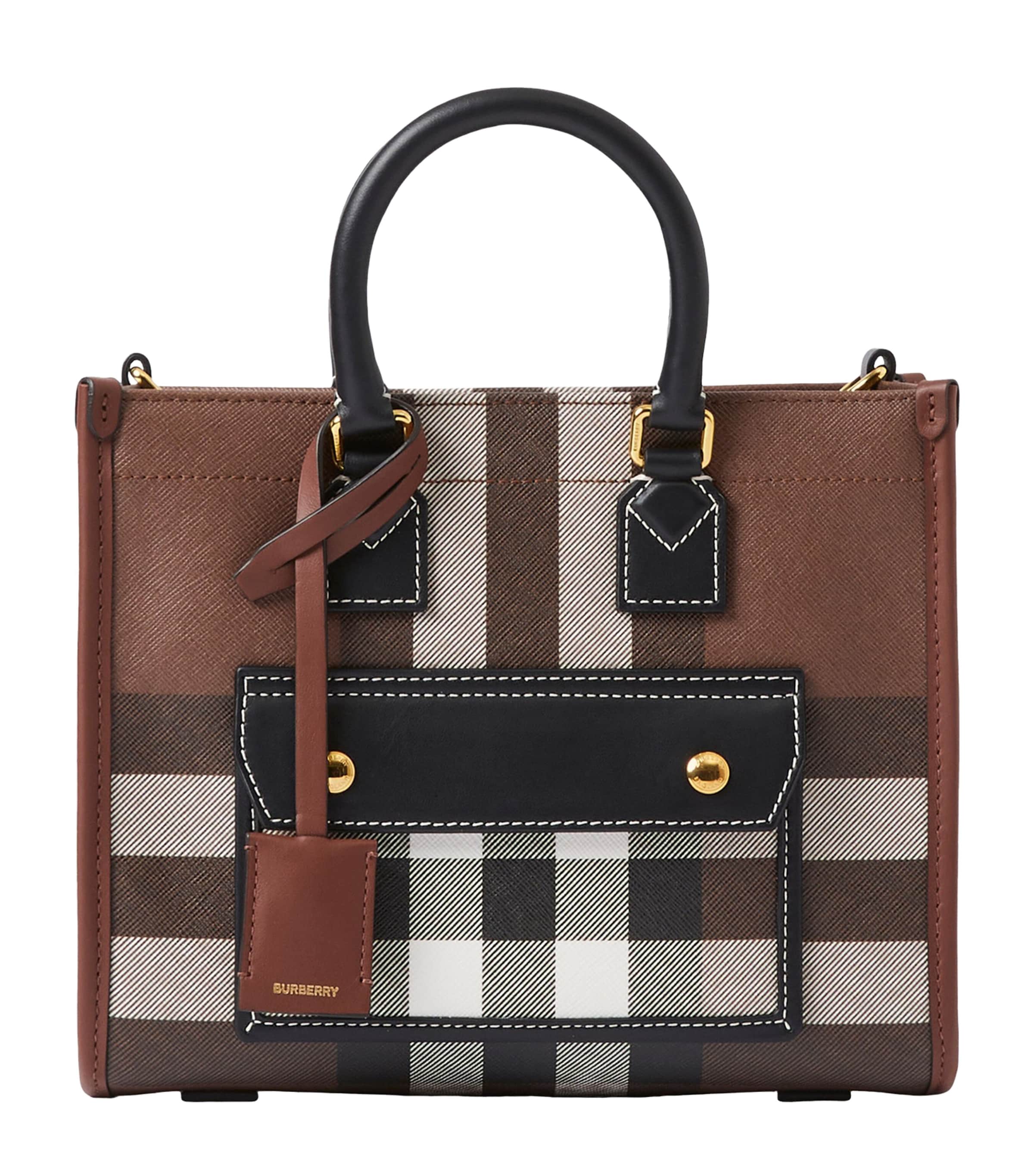 Mini Check Tote Bag