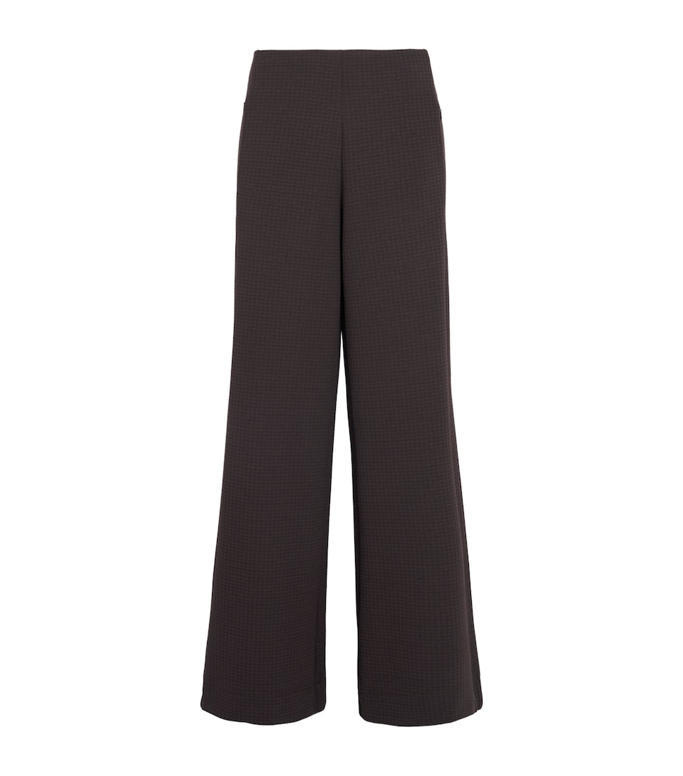 ME+EM Womens Jersey Wide Trousers Cocoa Brown