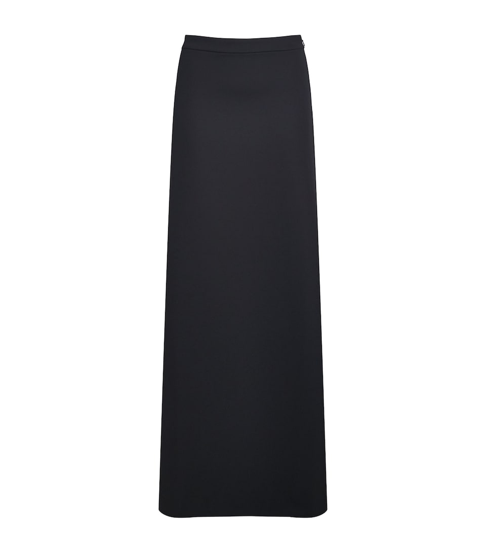 Pique-Jersey Maxi Skirt