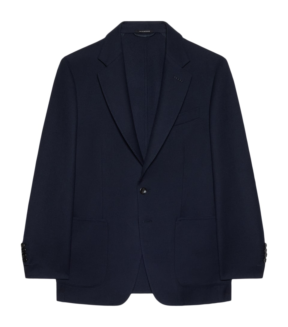TOM FORD Mens Wool-Mulberry Silk Blazer Ucc