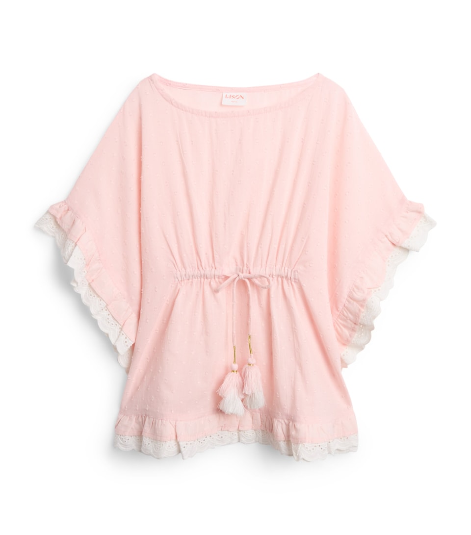 Cotton Dotted Swiss Jasmine Kaftan (2-12 Years)