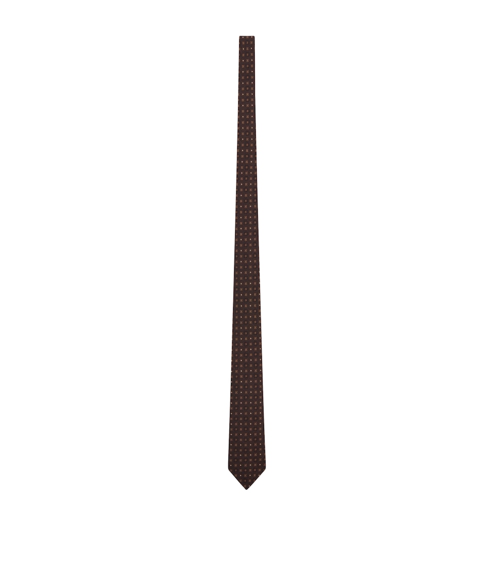 Saint Laurent Silk Paisley Motif Tie