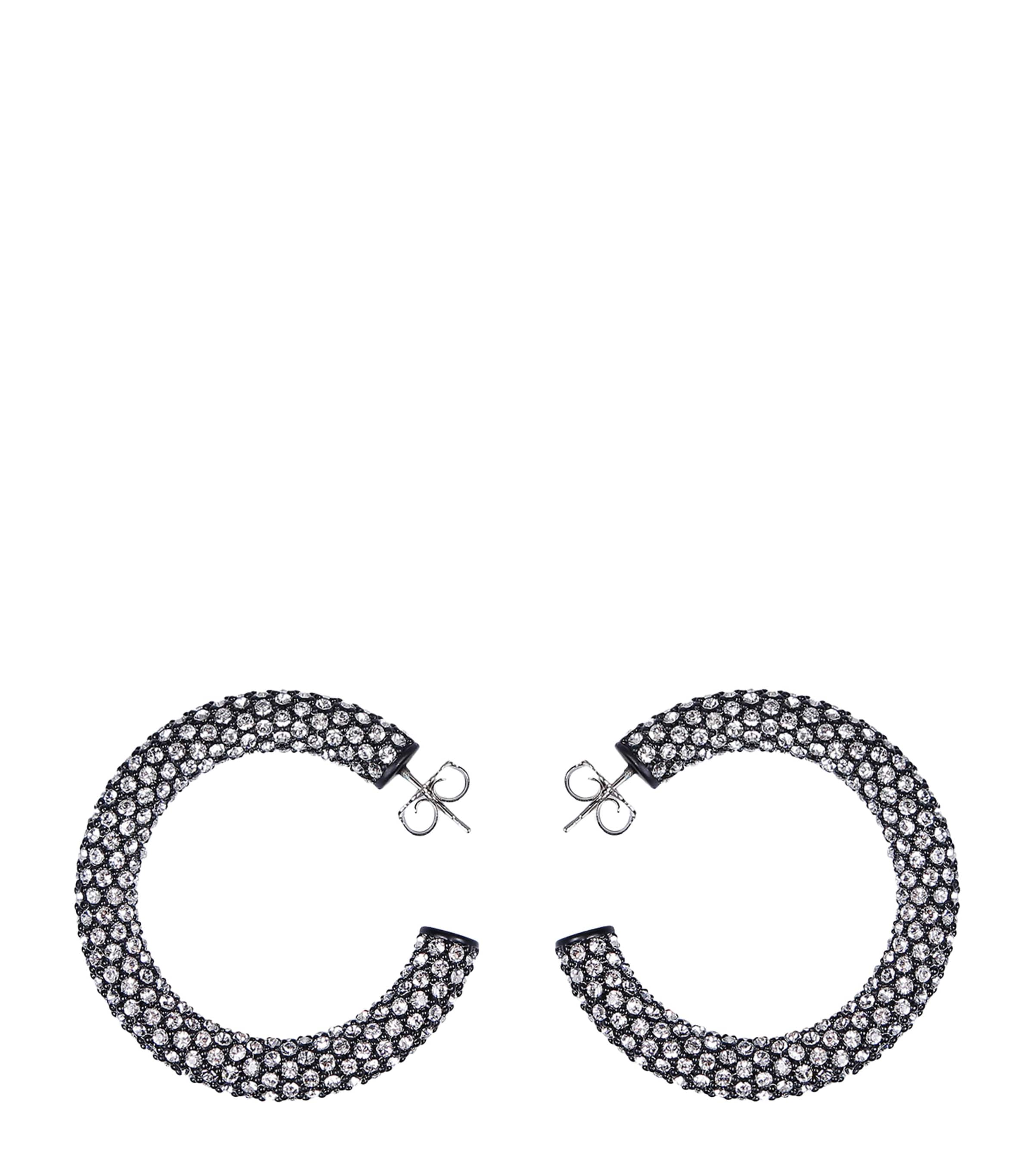 VIP【関税送料無料】希少 AMINA MUADDI EARRINGS Luxury Exaggerated Crystal Amina Muaddi Earrings With Large