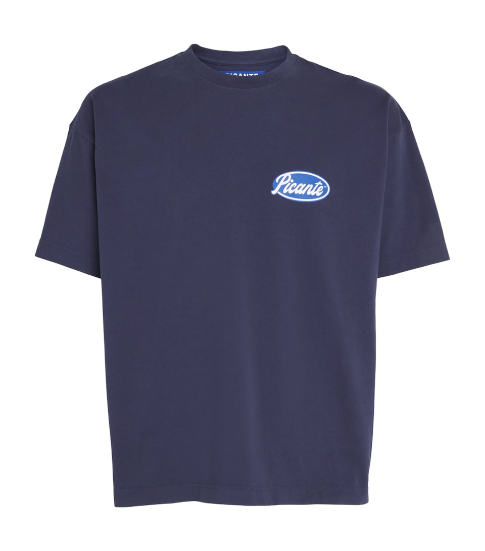 PICANTE Mens Organic Cotton Senna T-Shirt Navy
