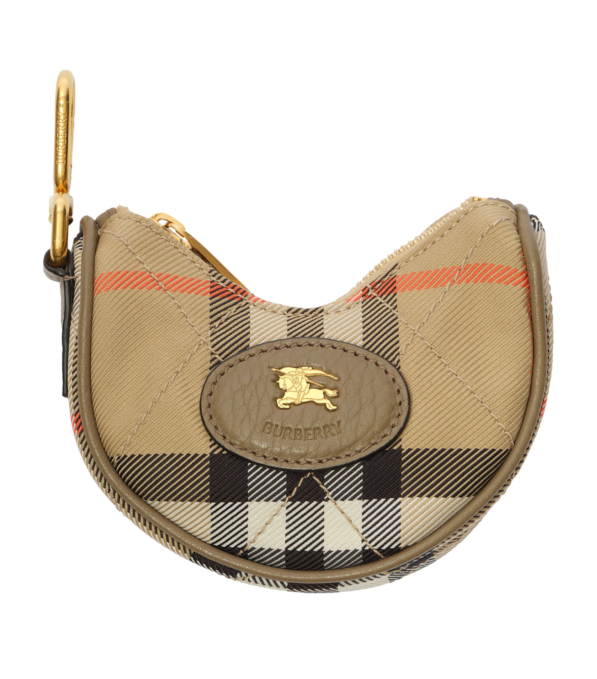 Burberry Horseshoe Cross-Body Bag Charm Sand