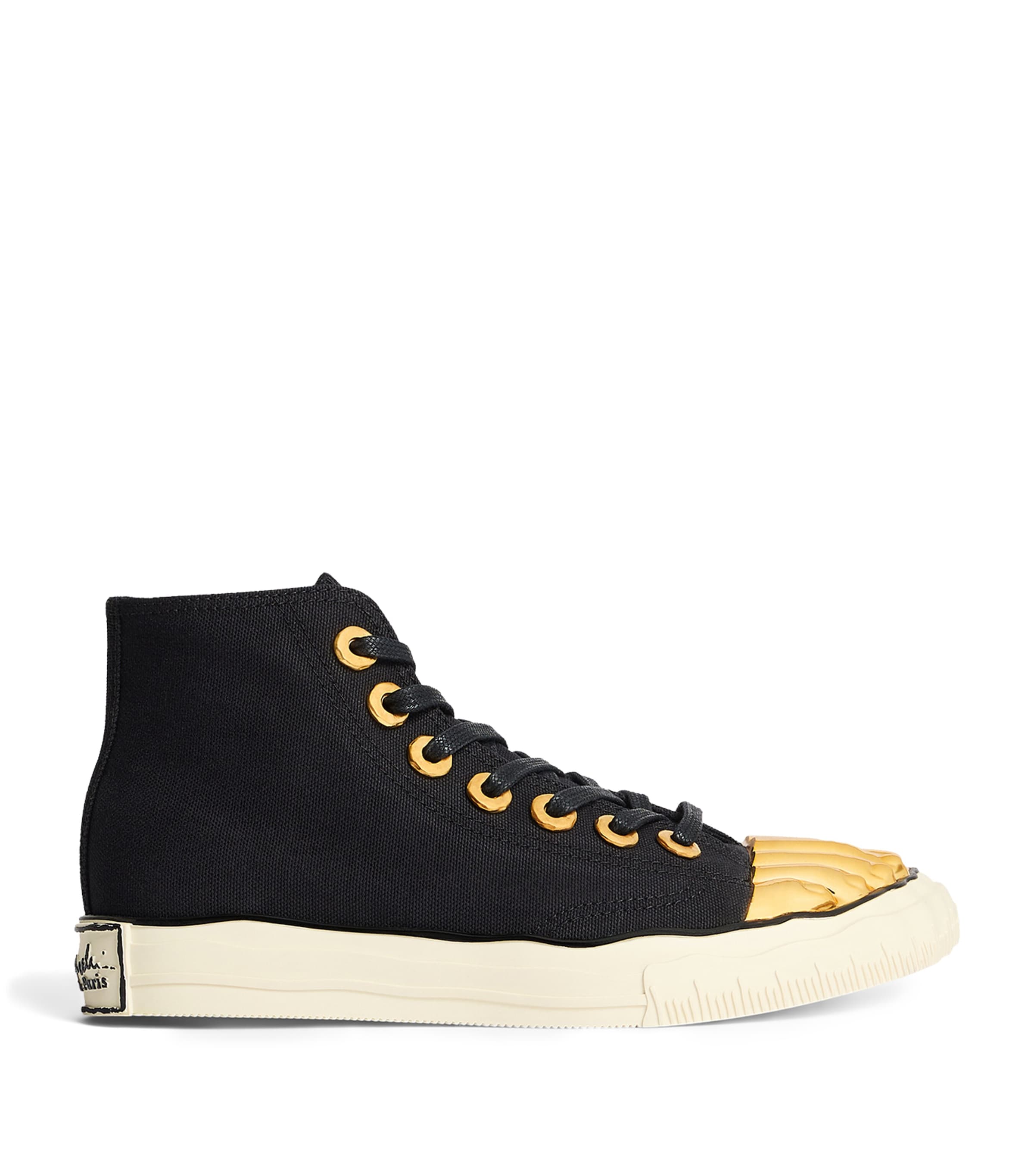 Schiaparelli Cotton Trompe-l'Oeil Sneakers Black