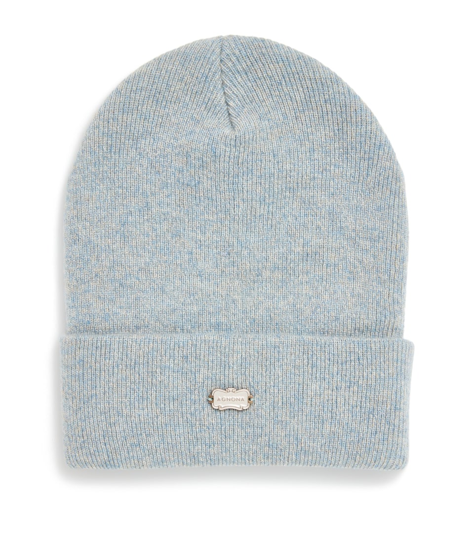 Cashmere Logo-Plaque Beanie