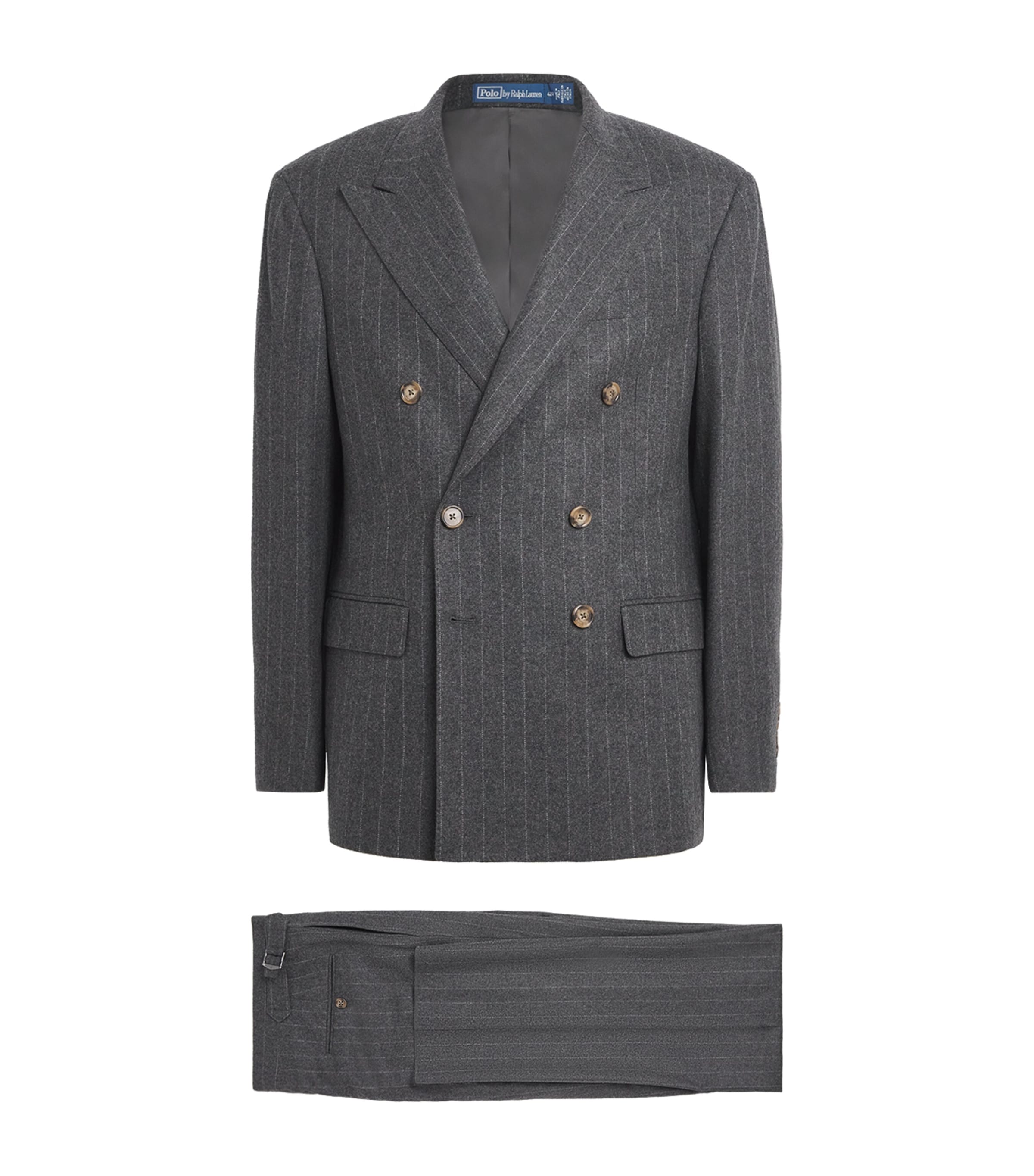 Wool Chalk-Stripe 2-Piece Suit
