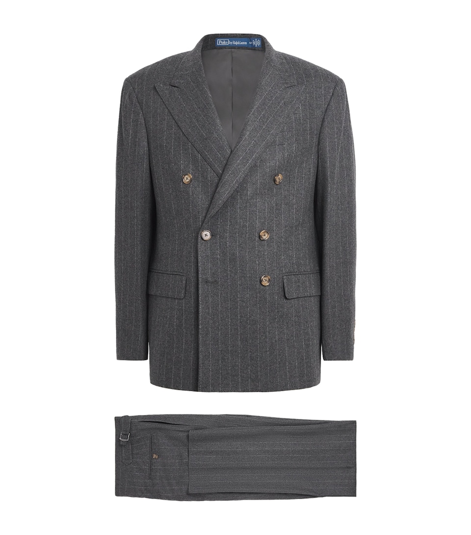 Wool Chalk-Stripe 2-Piece Suit