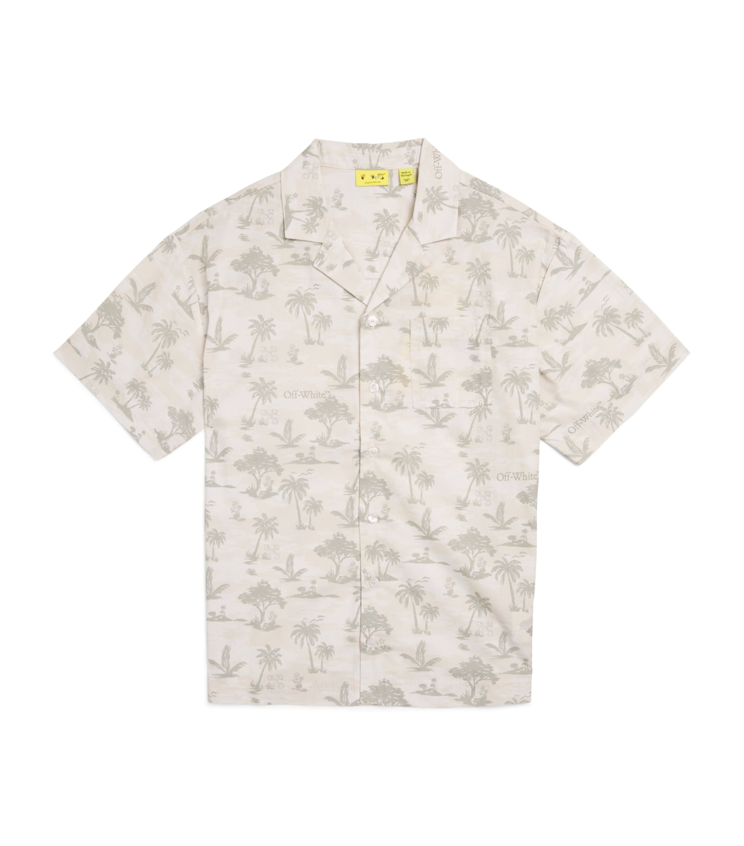 Off-White Kids Toile De Jouy Bowling Shirt (12-16 Years) Egret T