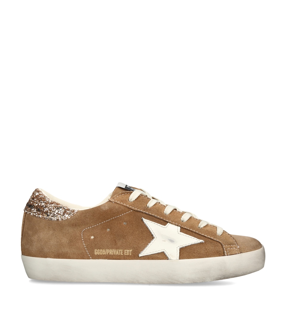 Golden Goose Suede Super Star Sneakers Tan Comb