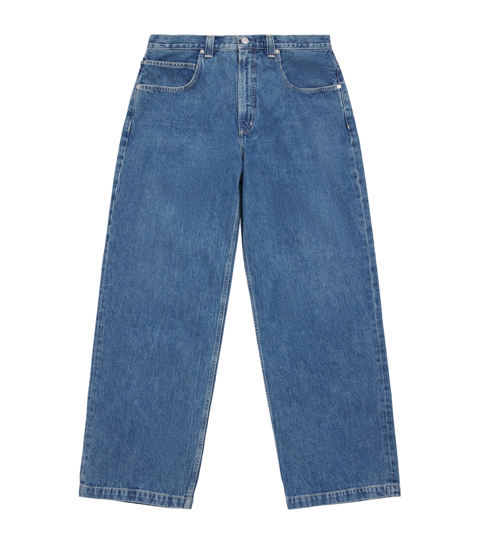 AGOLDE Mens Wide-Leg Grover Jeans Brigade