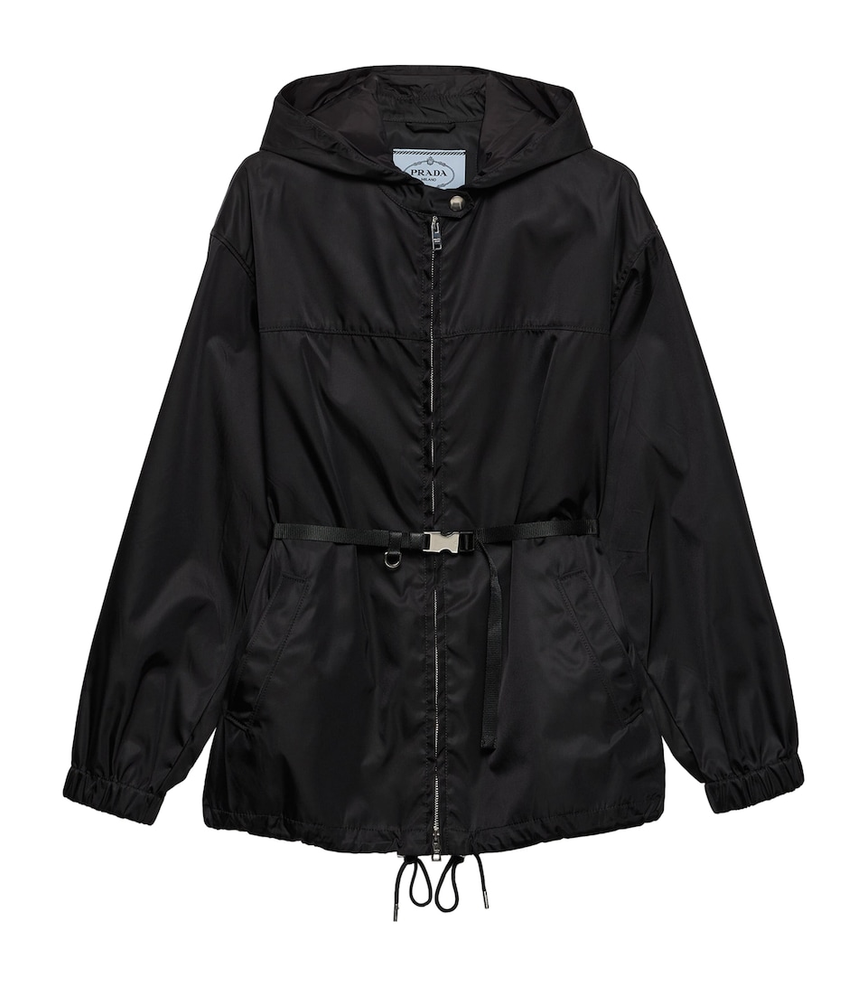 Prada Womens Re-Nylon Hooded Jacket