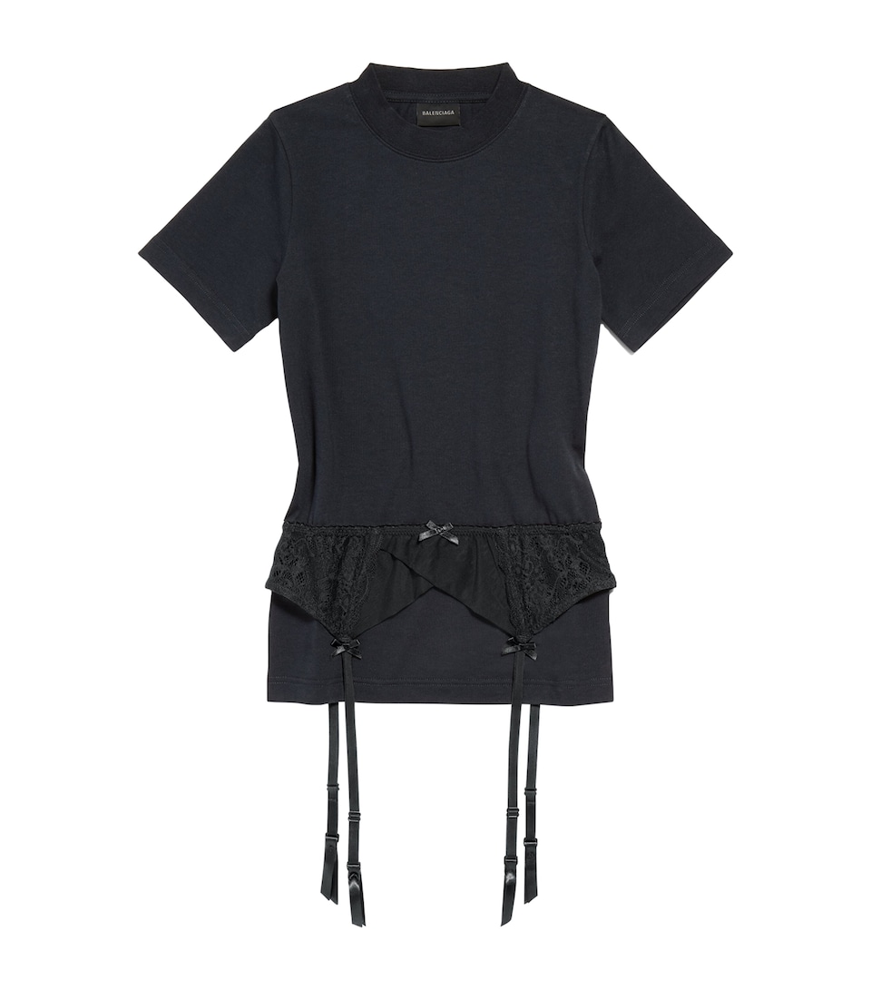 Stretch-Cotton Lingerie T-Shirt