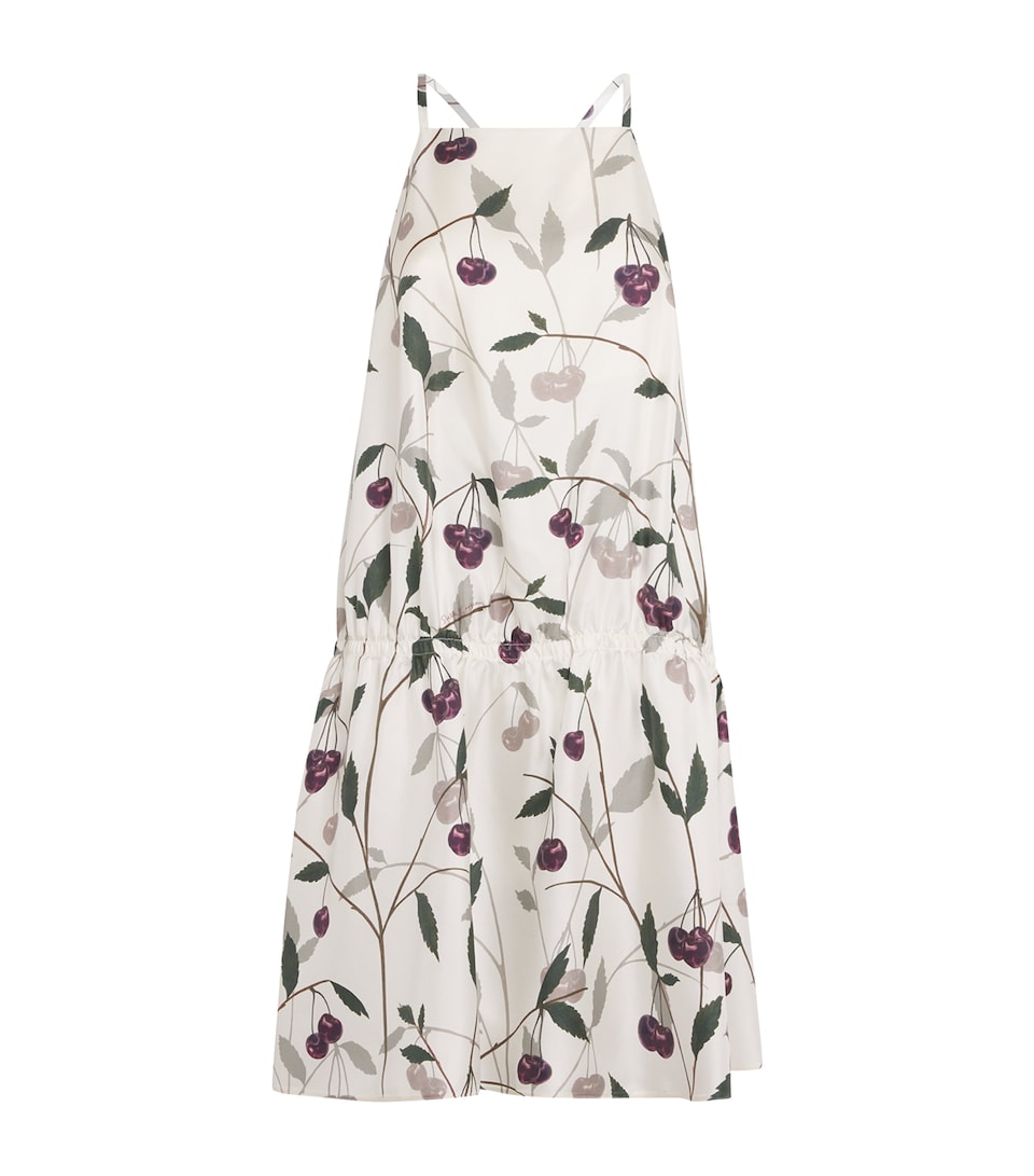 Silk High Summer Cherry Mini Dress