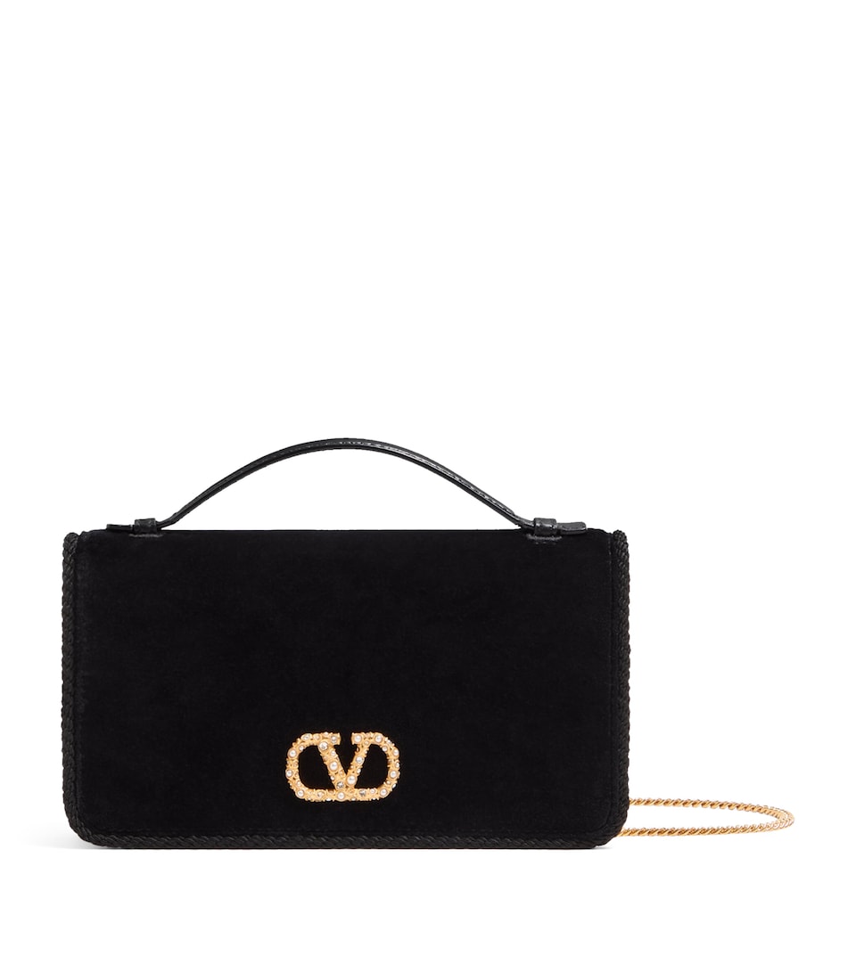 VLogo Signature Wallet with Strap