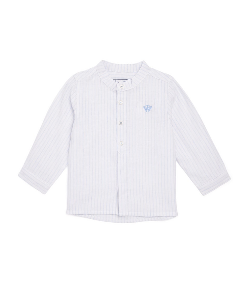 Linen-Cotton Striped Shirt (3 Months-4 Years)
