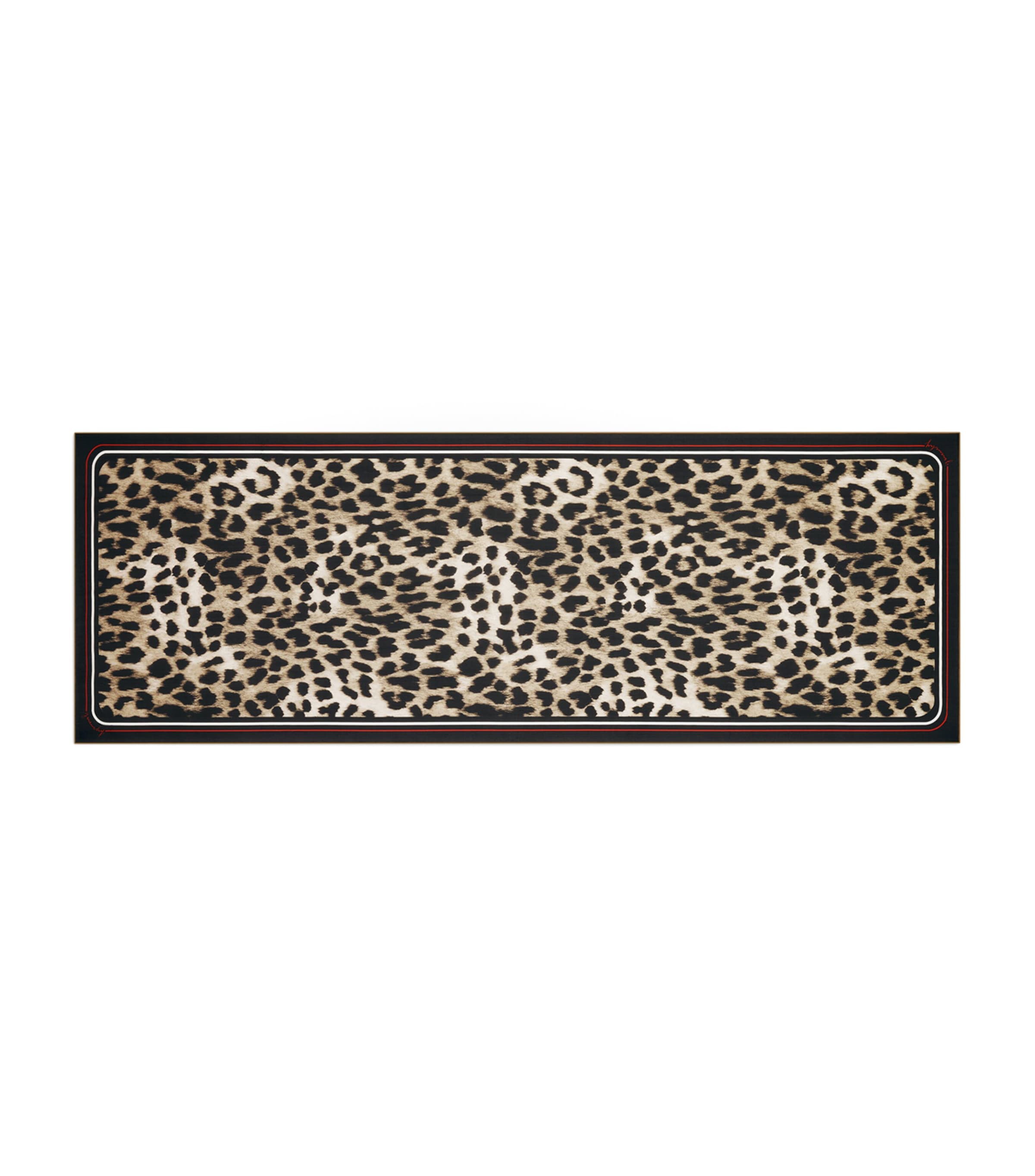 Givenchy Silk Chiffon Leopard Print Scarf