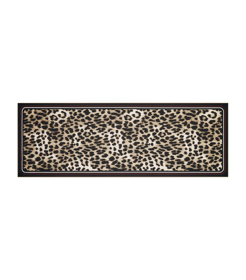 Givenchy Silk Chiffon Leopard Print Scarf