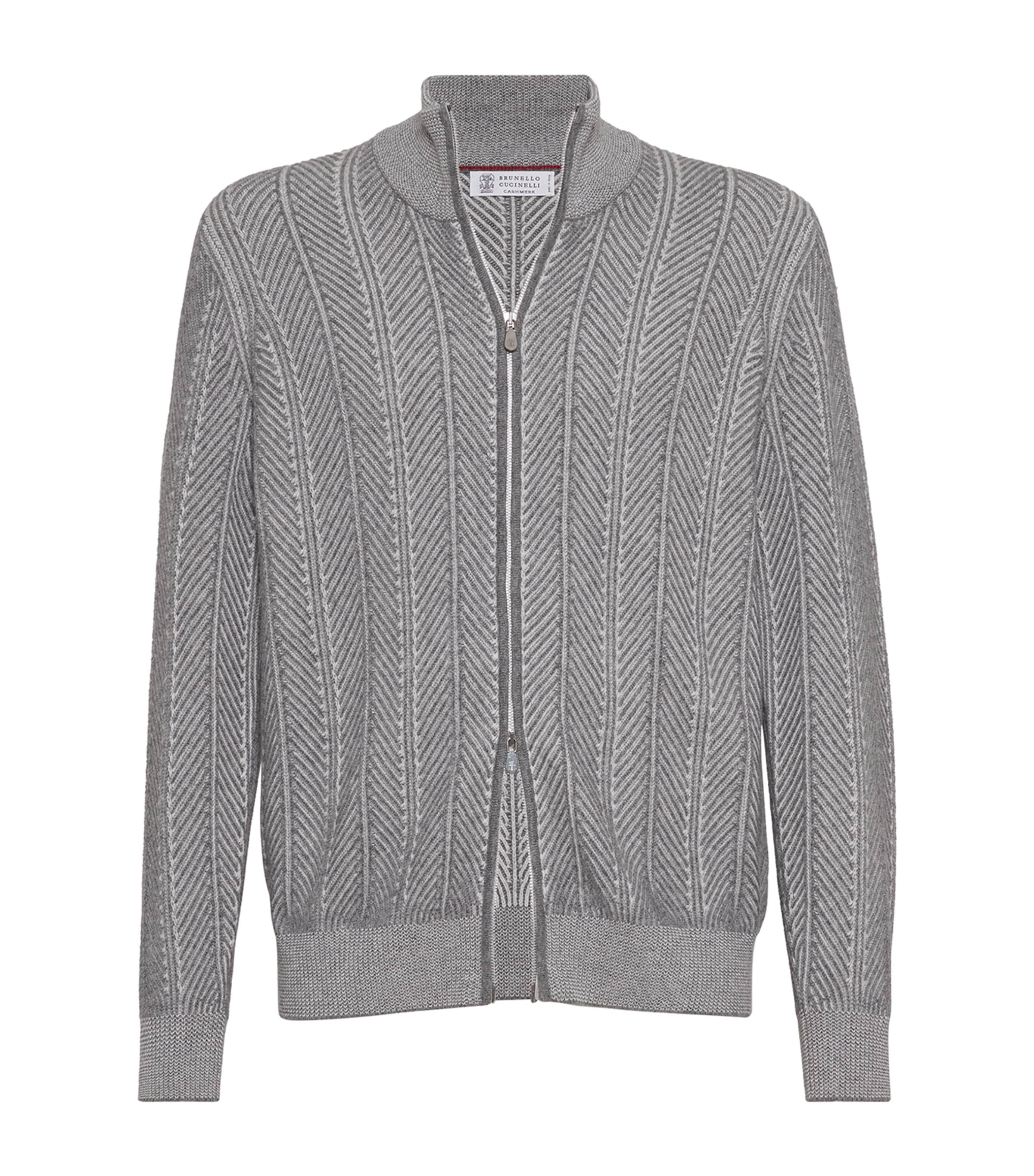 Cashmere Stitched-Detail Cardigan