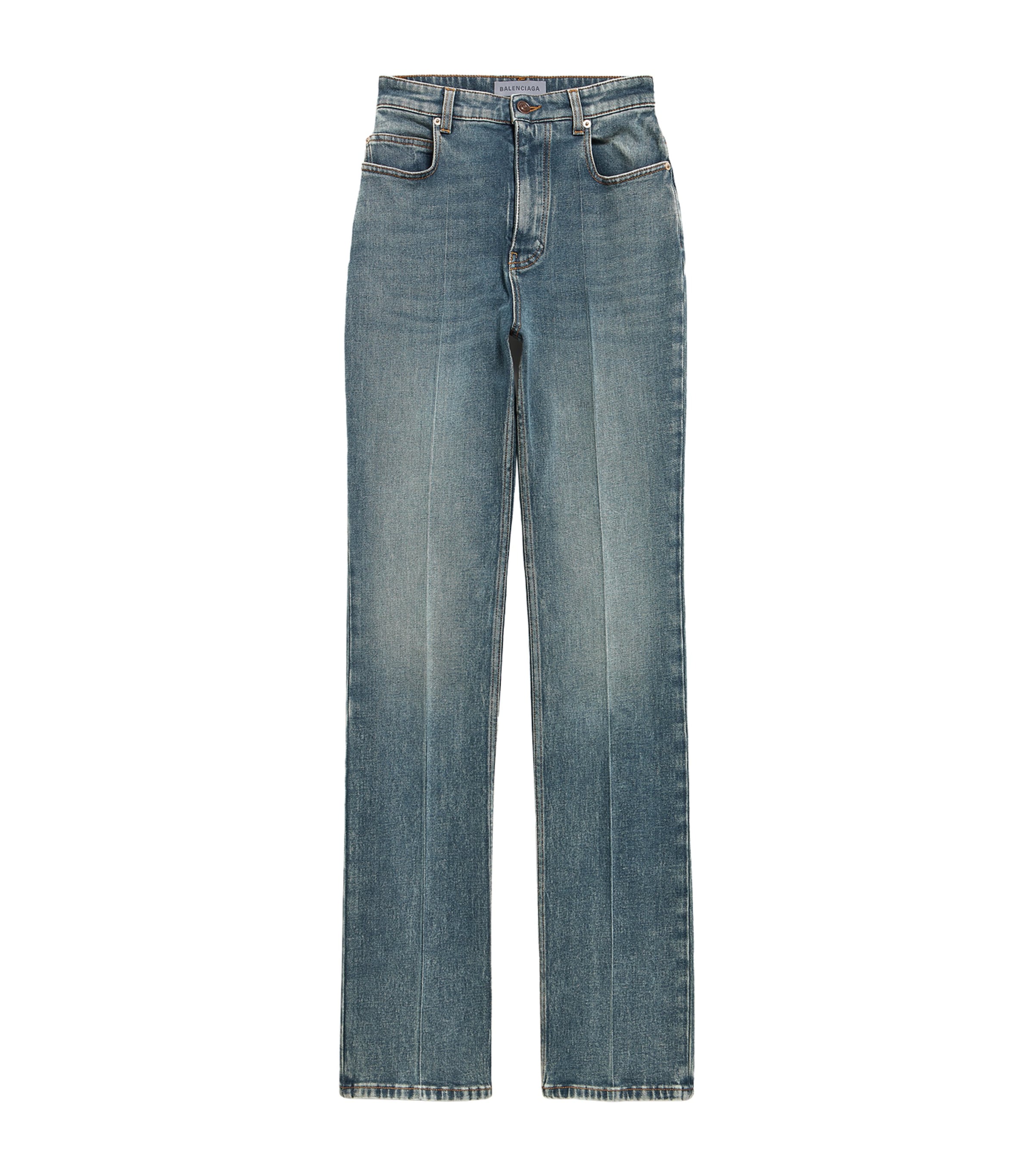 Balenciaga Womens High-Rise Slim Jeans