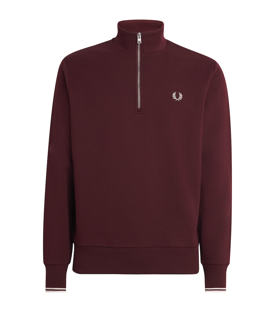 Cotton Half-Zip Sweatshirt