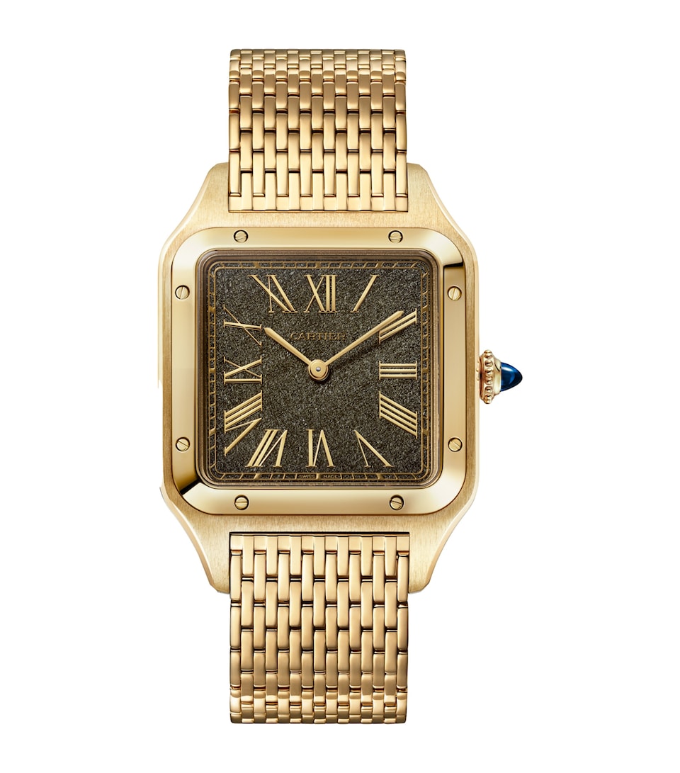 Cartier Large Yellow Gold Santos-Dumont Watch 31.4mm Yellow Gold