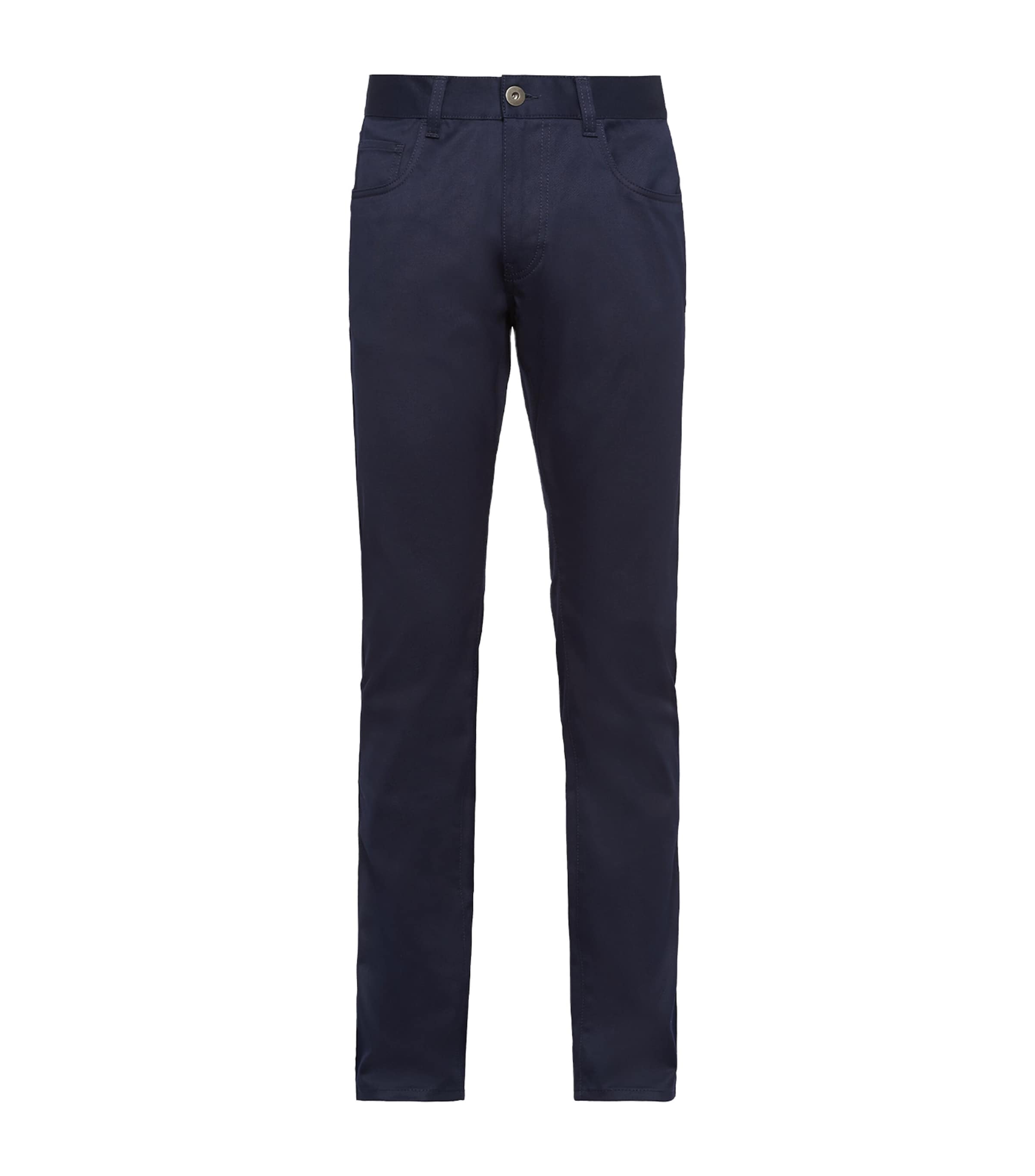 Stretch-Drill Tapered Jeans