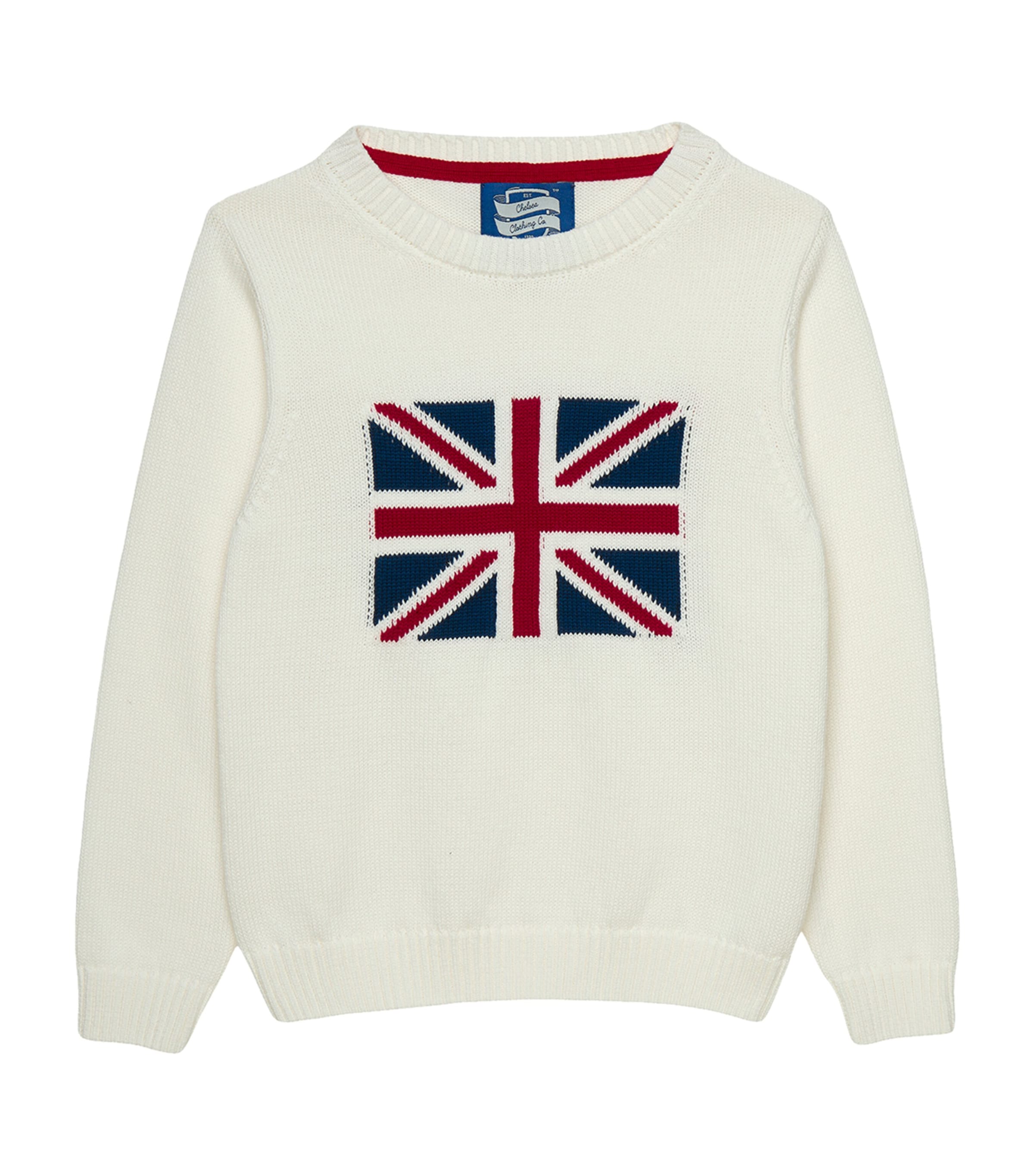 Trotters Cotton George Sweater (2-5 Years) Off White