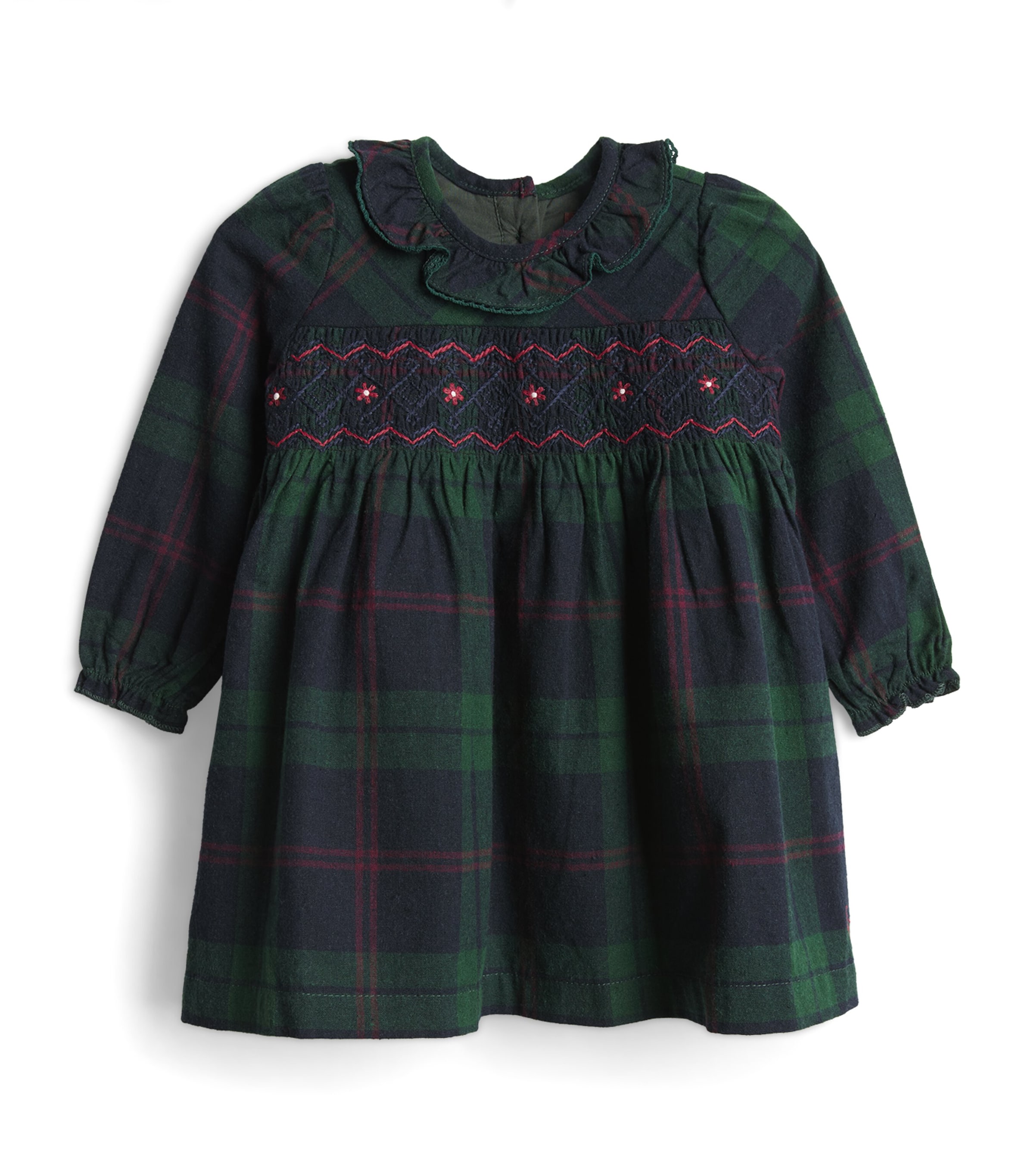 Eleanor Charles Tartan Smocked Dress (6 Months-4 Years) Ng