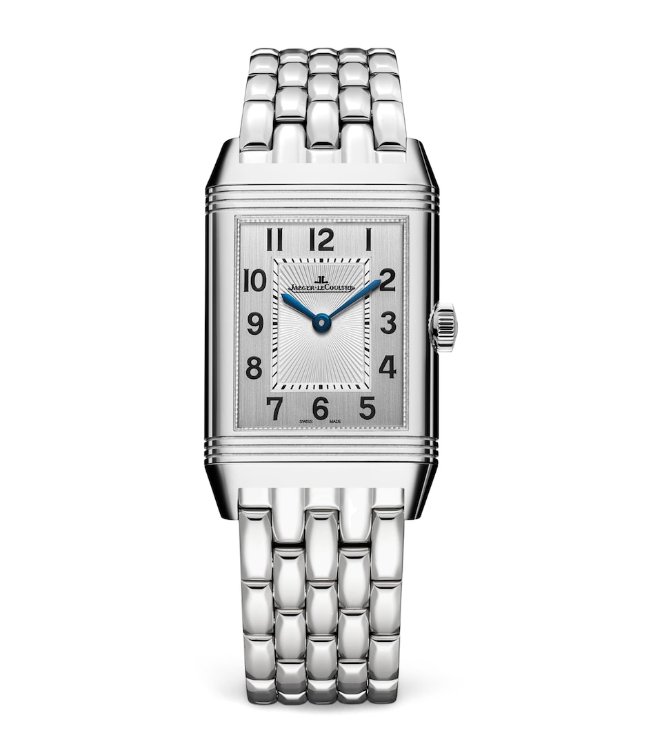 Stainless Steel and Diamond Reverso Classic Duetto Watch 24.4mm