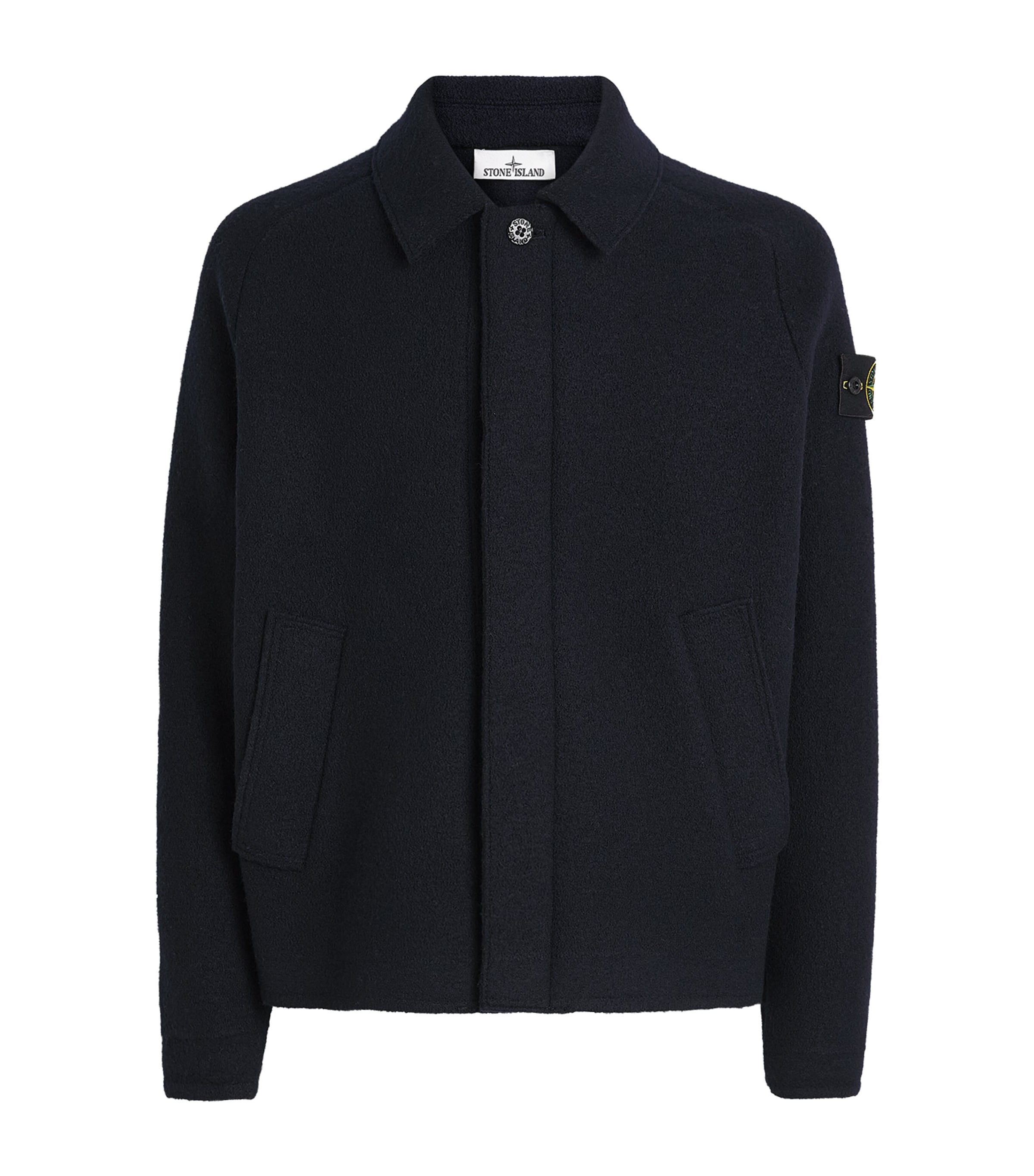 Stone Island Mens Virgin Wool Cardigan