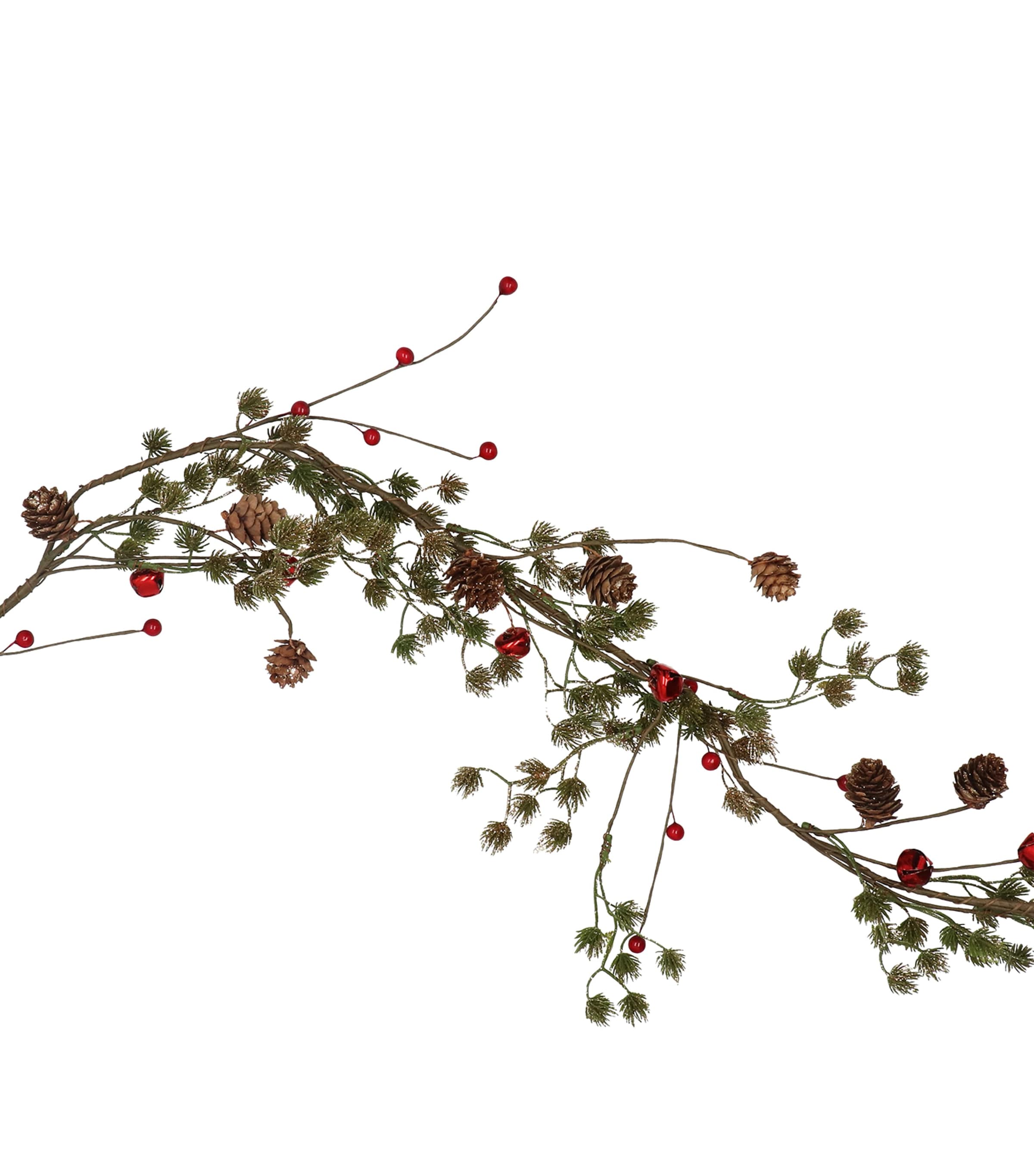 Harrods Leafy Berry Garland Red/green