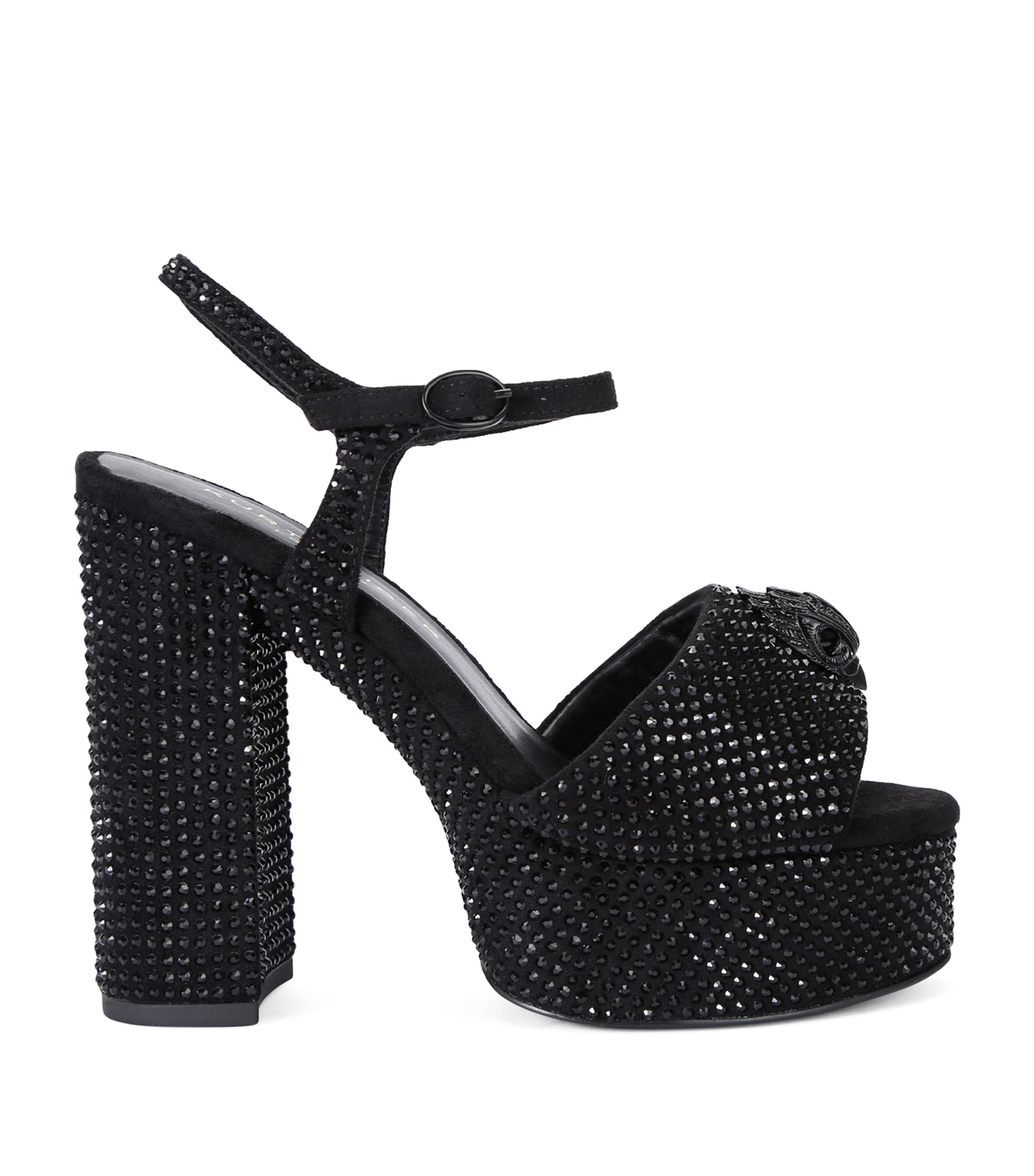 Embellished Kensington Eagle Platform Sandals 125