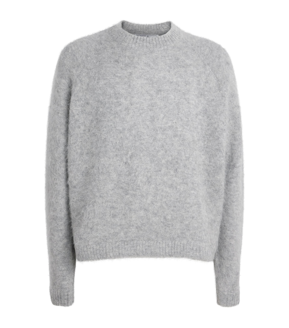 Alpaca-Blend Crew-Neck Sweater