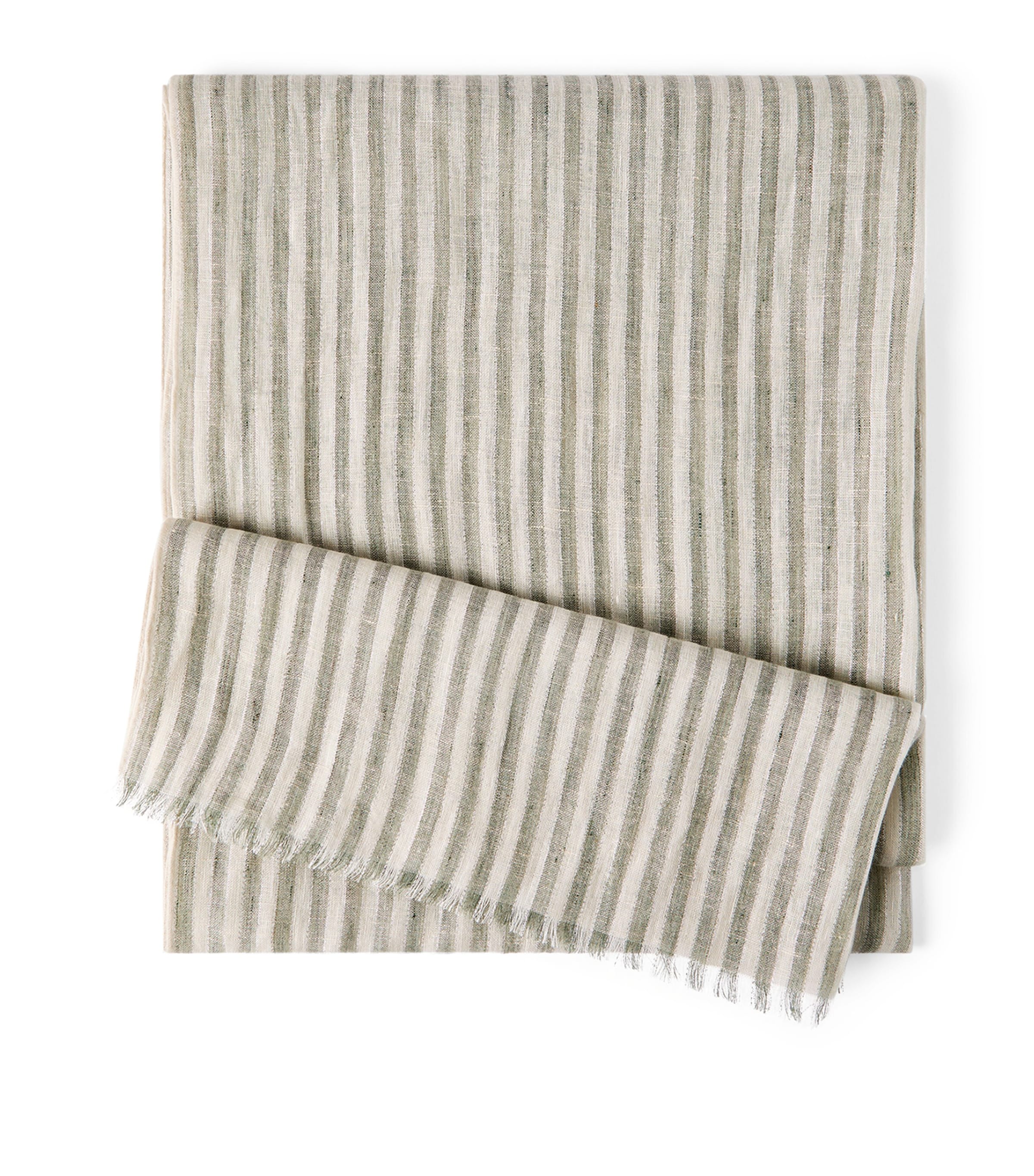 Linen-Blend Stripe Scarf