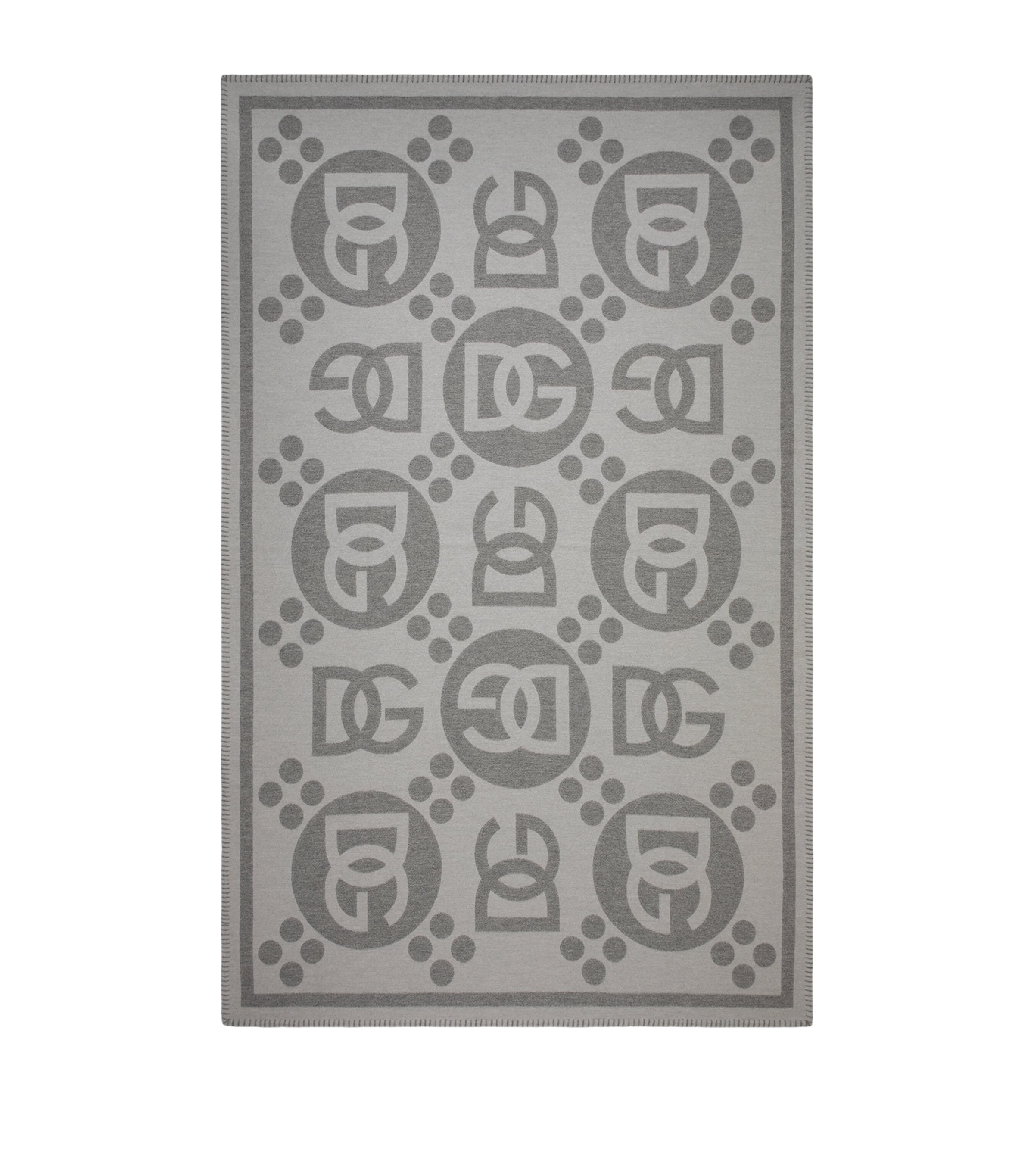 Wool Logo Jacquard Throw (140cm x 180cm)