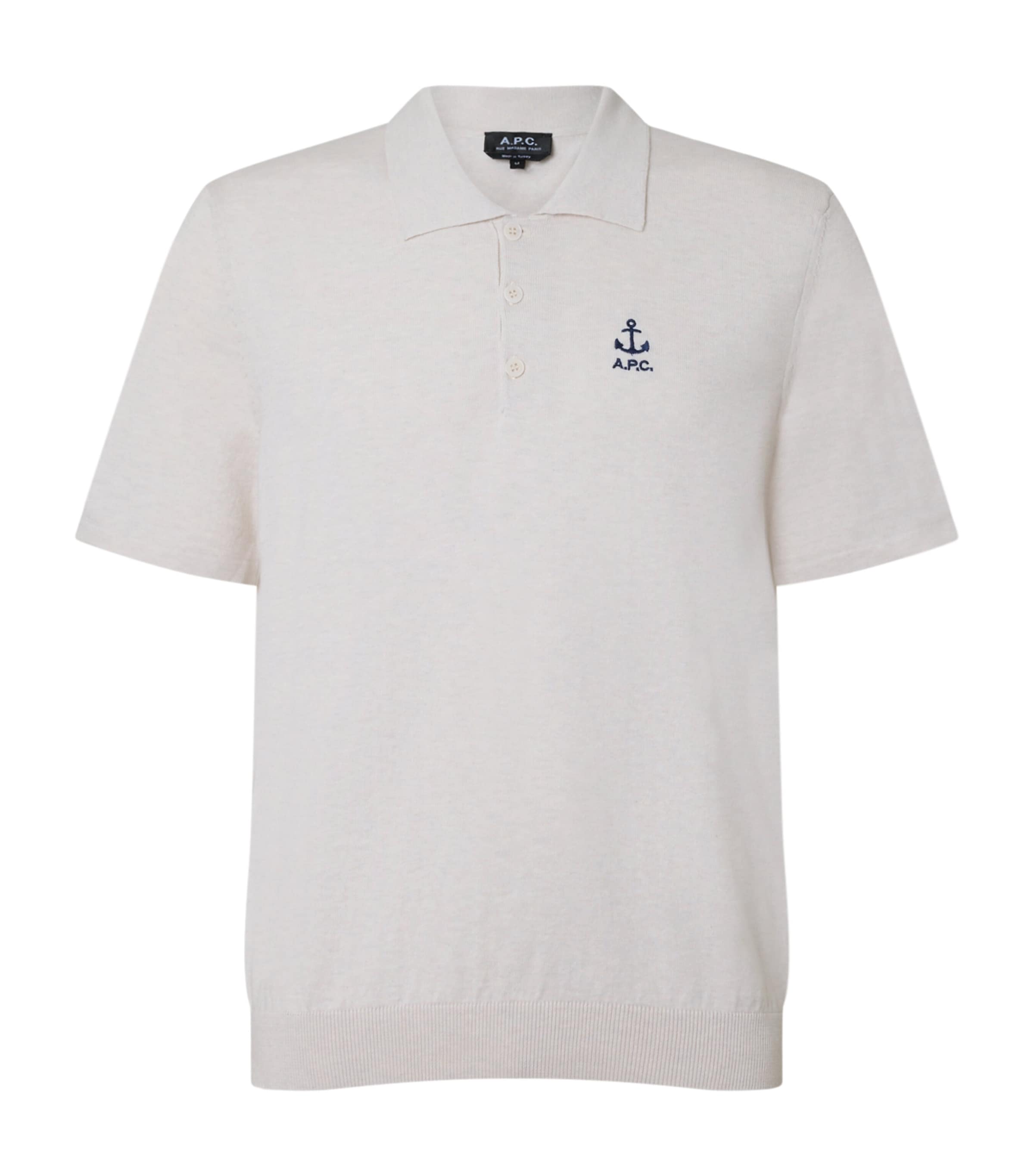 Cotton Anchor Logo Polo Shirt