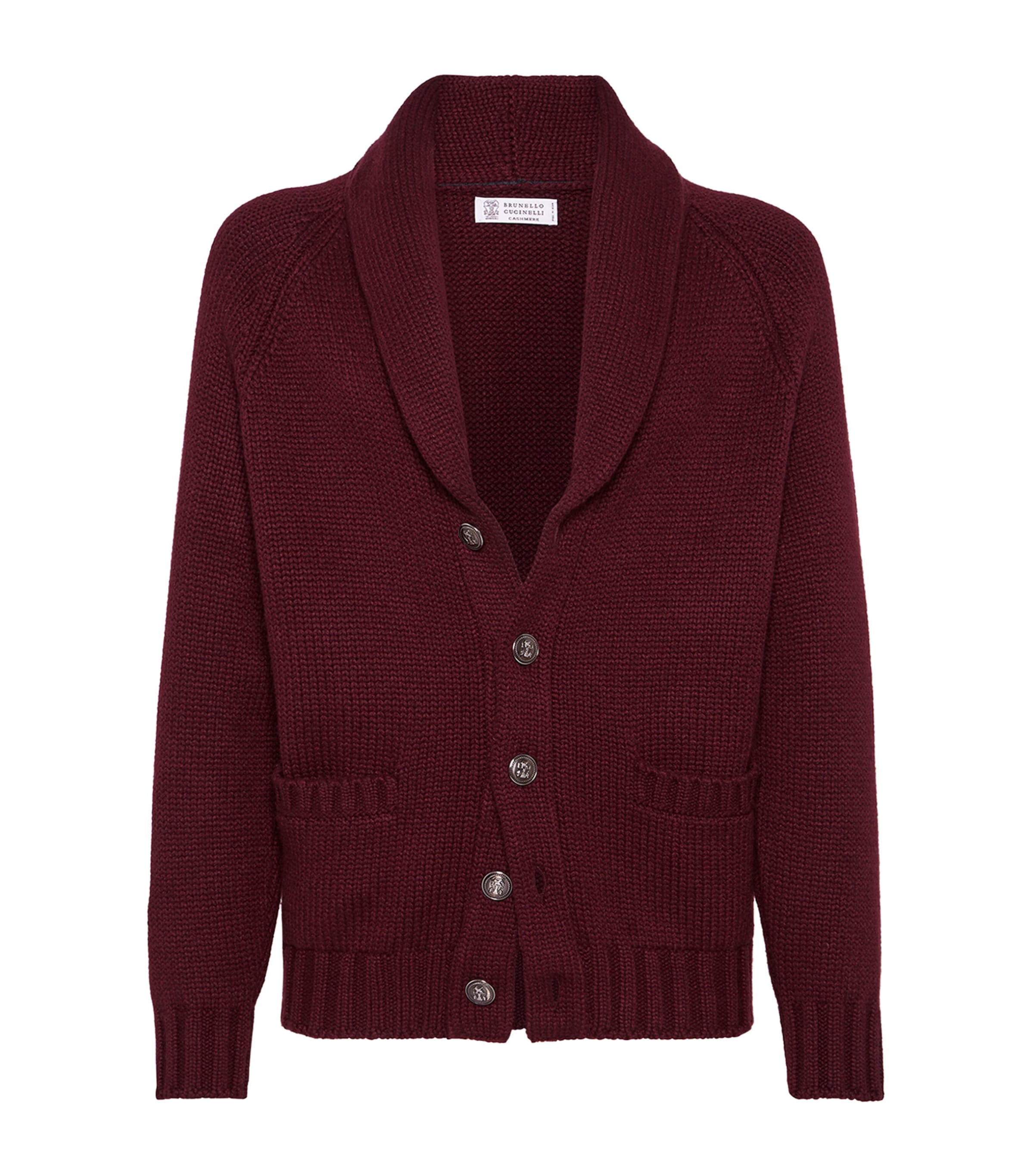Cashmere Shawl-Collar Cardigan