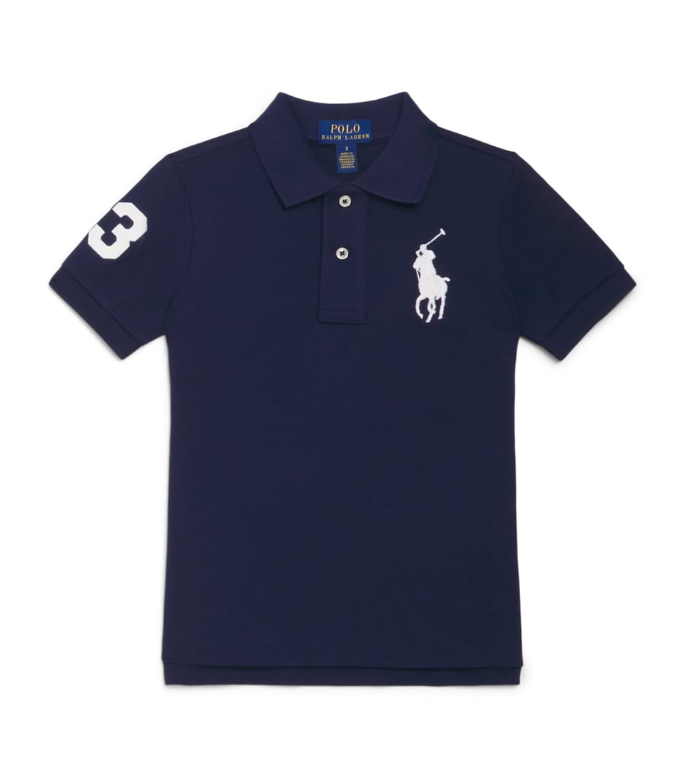 Ralph Lauren Kids Cotton Mesh Big Pony Polo Shirt (2-4 Years) Navy