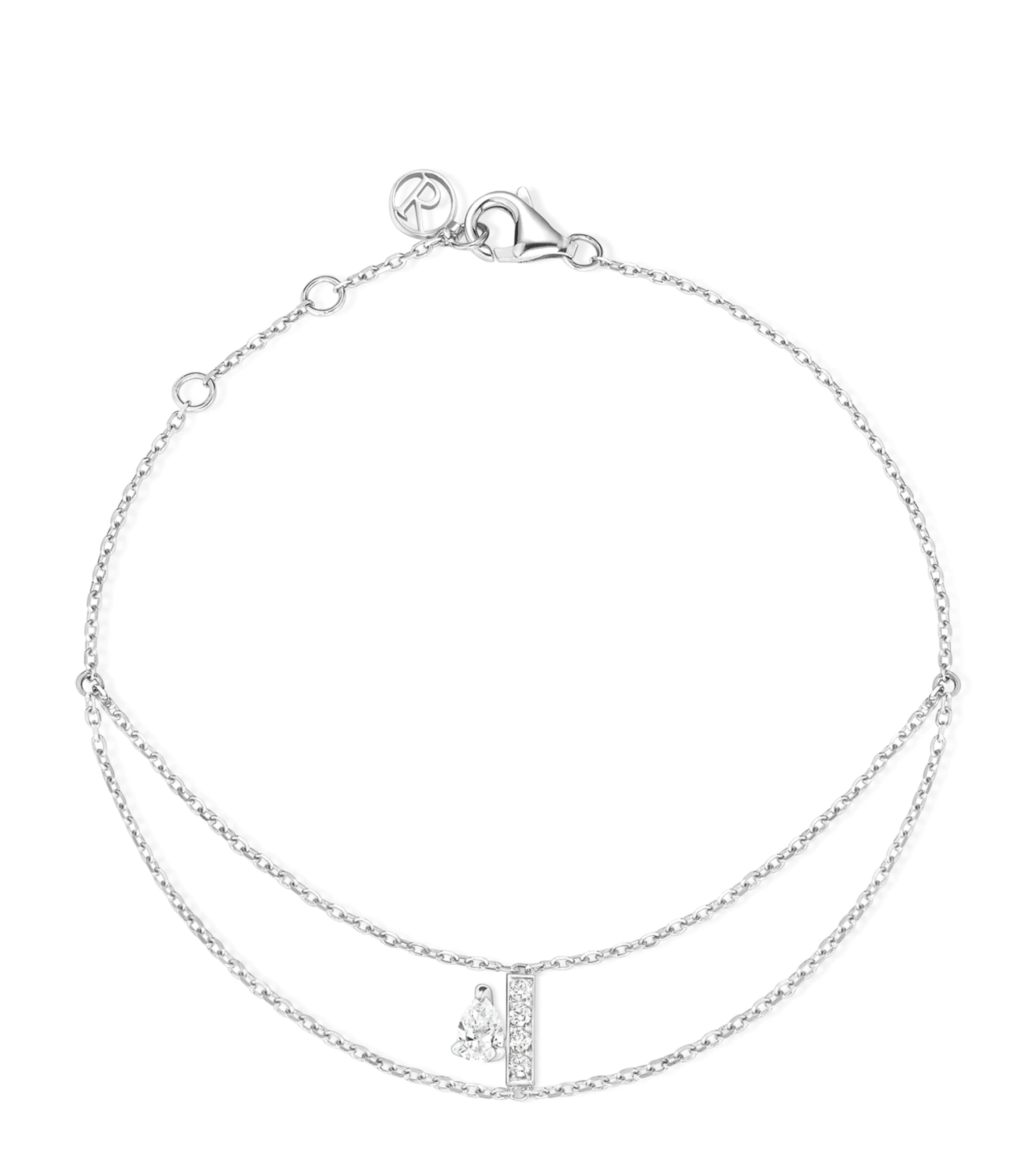 Repossi White Gold and Diamond Serti sur Vide Chain Bracelet White Gold