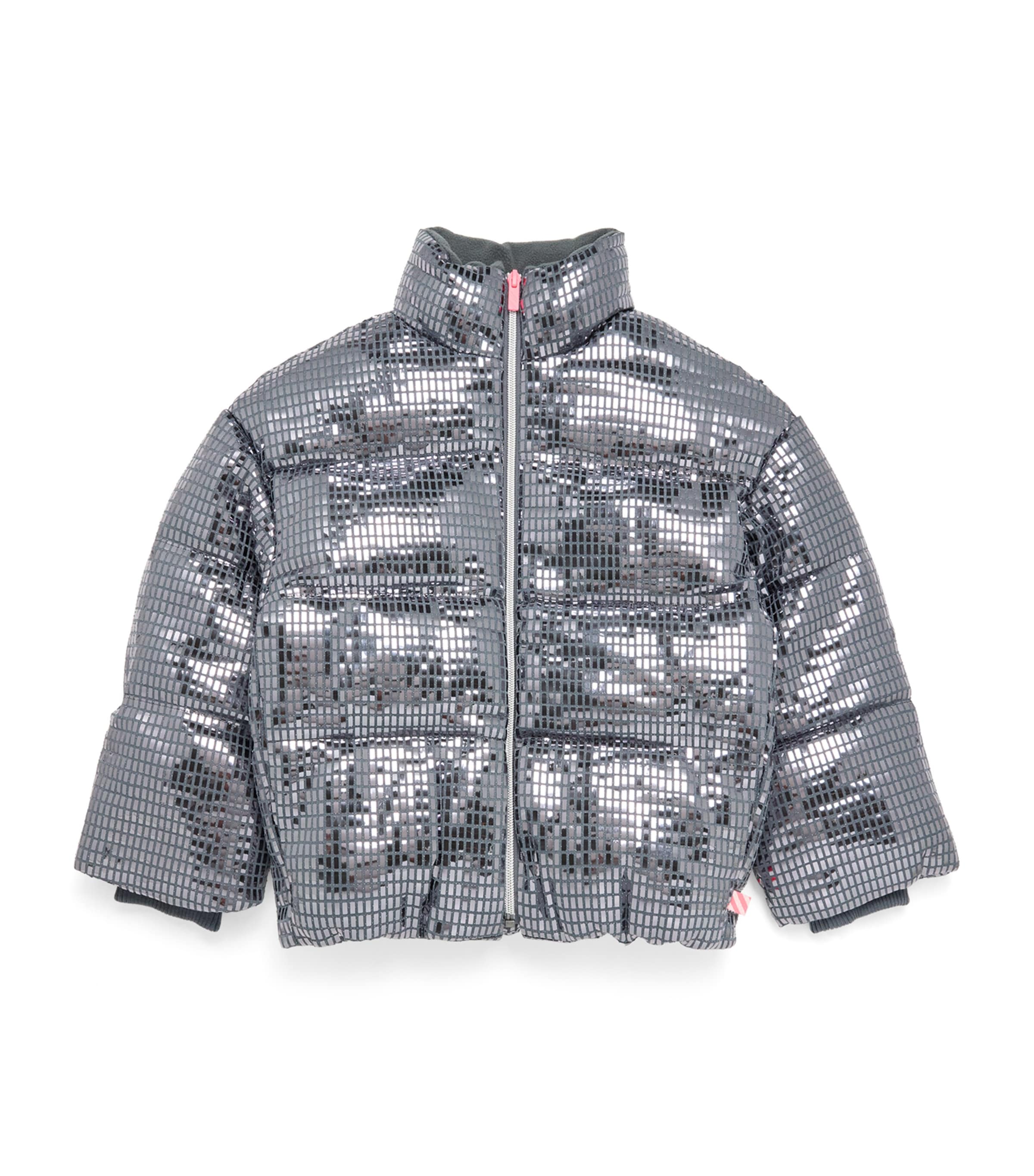 Billieblush Embellished Puffer Jacket (2-12 Years) Charcoal Grey