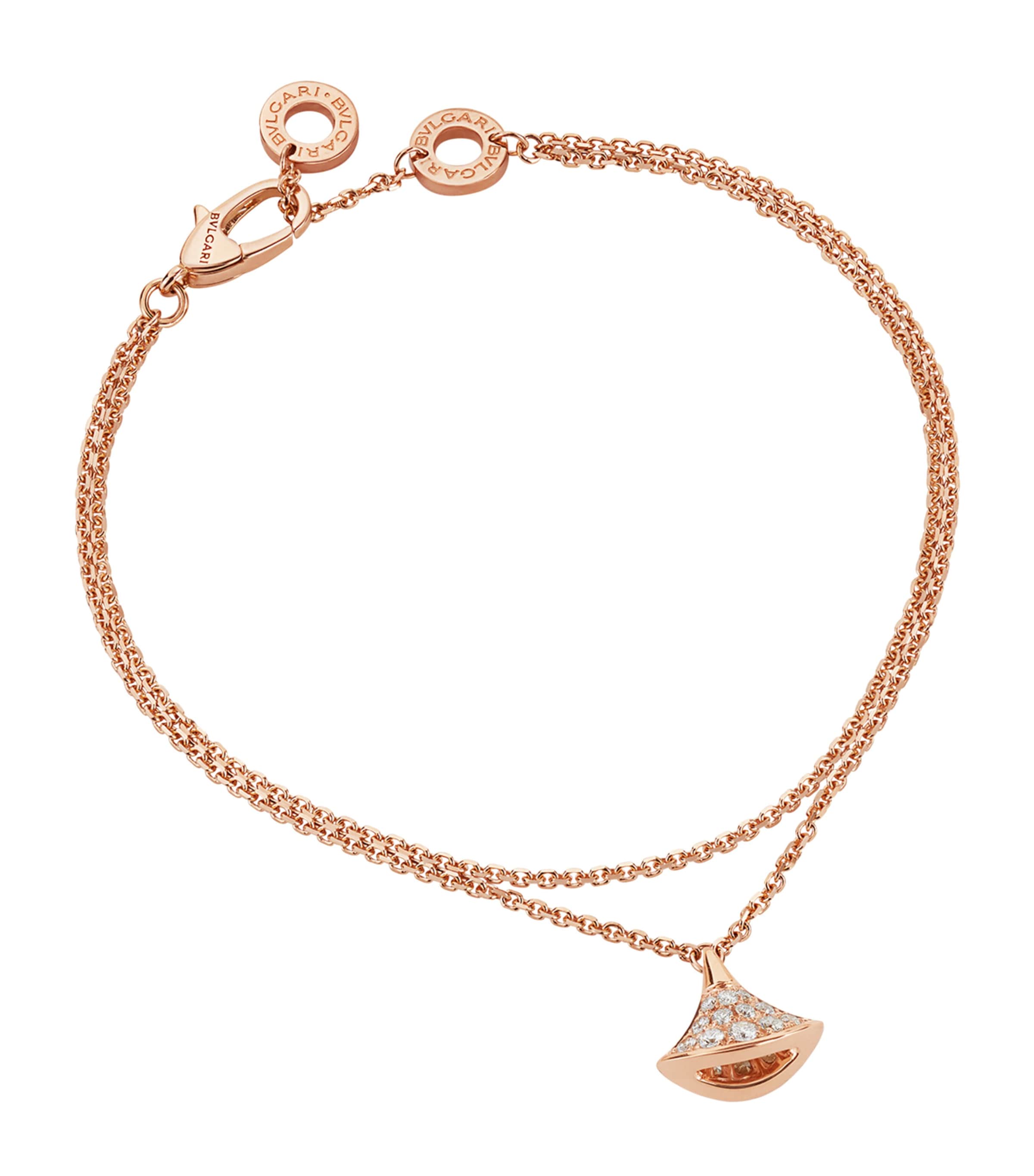 Bvlgari Rose Gold and Diamond Divas' Dream Bracelet Pink Gold