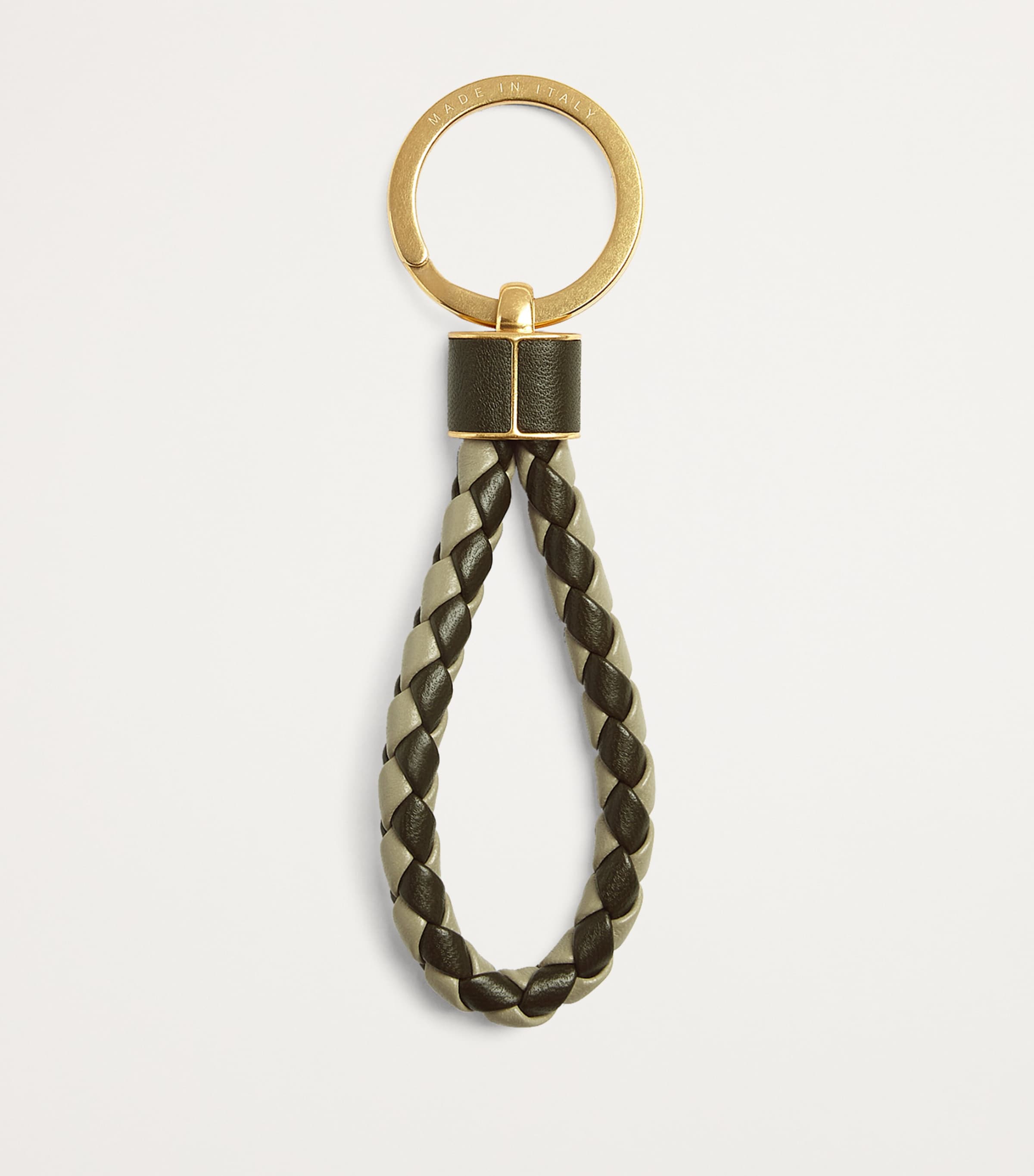 【BOTTEGA VENETA】Tab Key Ring キーリング NWT Bottega Veneta Intrecciato Tab Key Ring Keychain Leather
