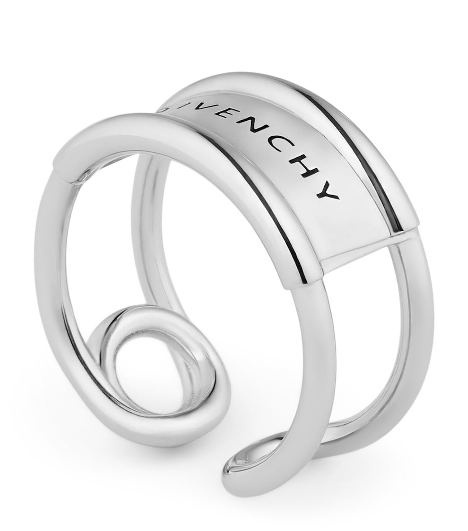 Givenchy Safety Pin Logo Ring
