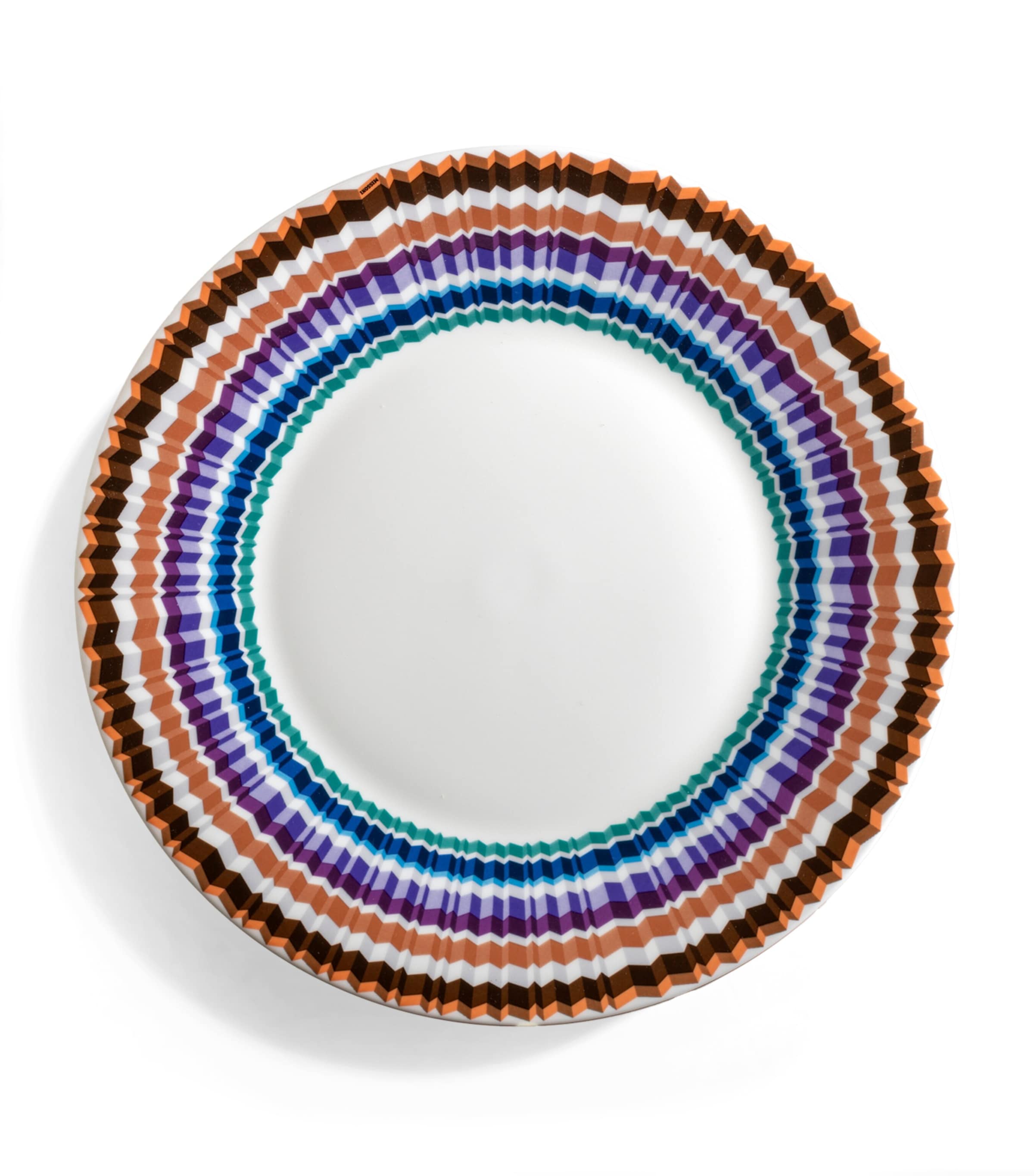 Missoni Set of 2 Porcelain Waves Dinner Plates (27.5cm) Multicolour