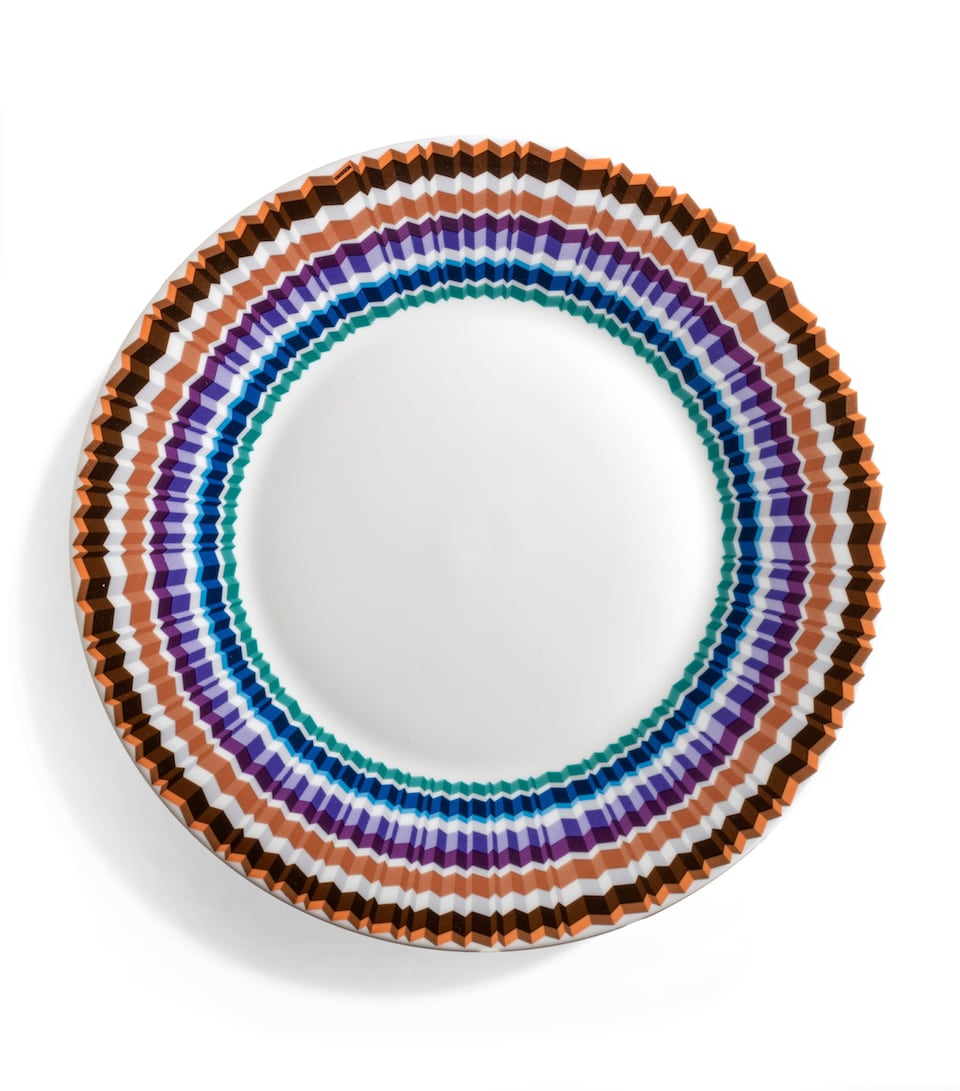 Missoni Set of 2 Porcelain Waves Dinner Plates (27.5cm) Multicolour