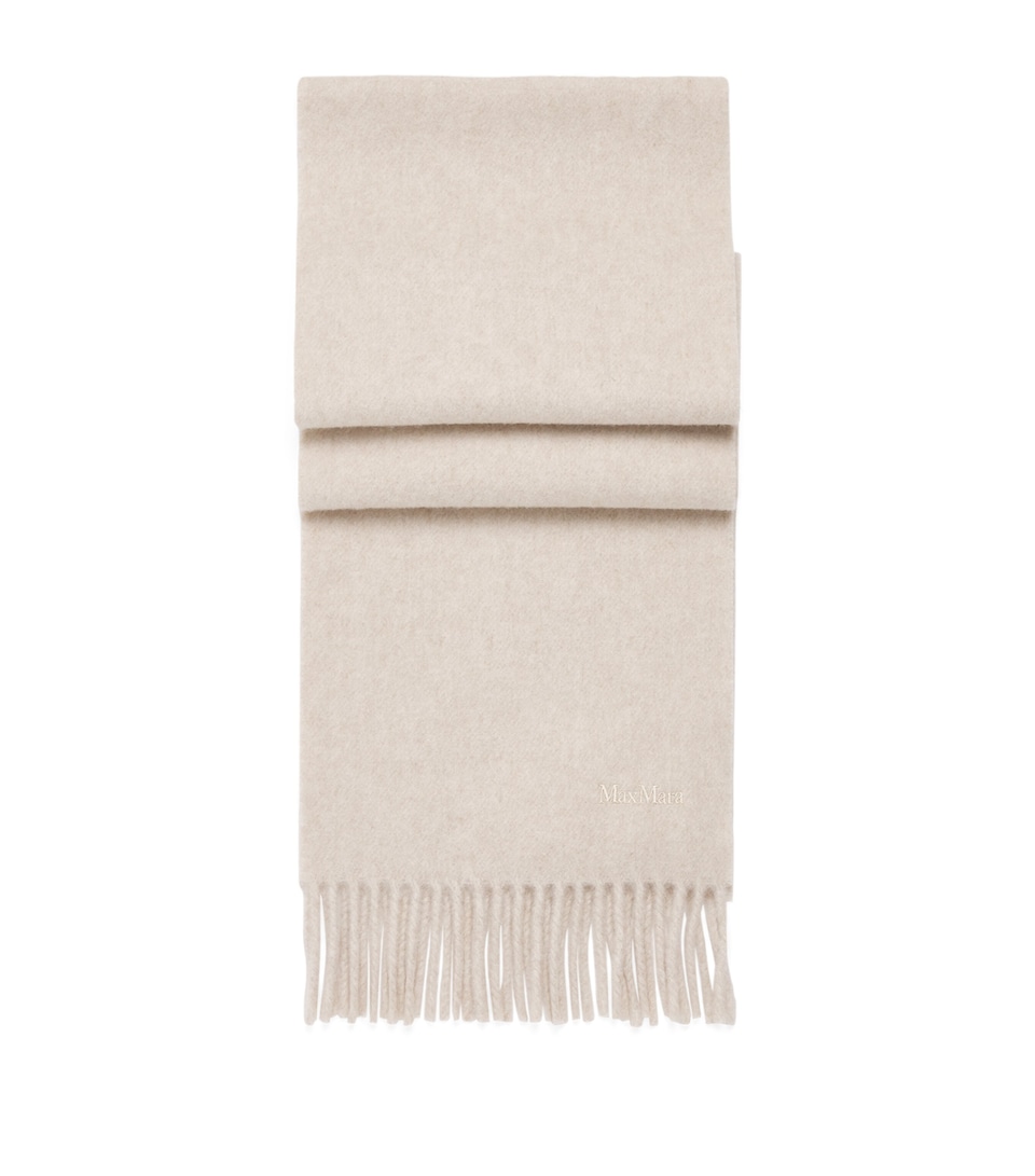 Wool Embroidered Logo Scarf