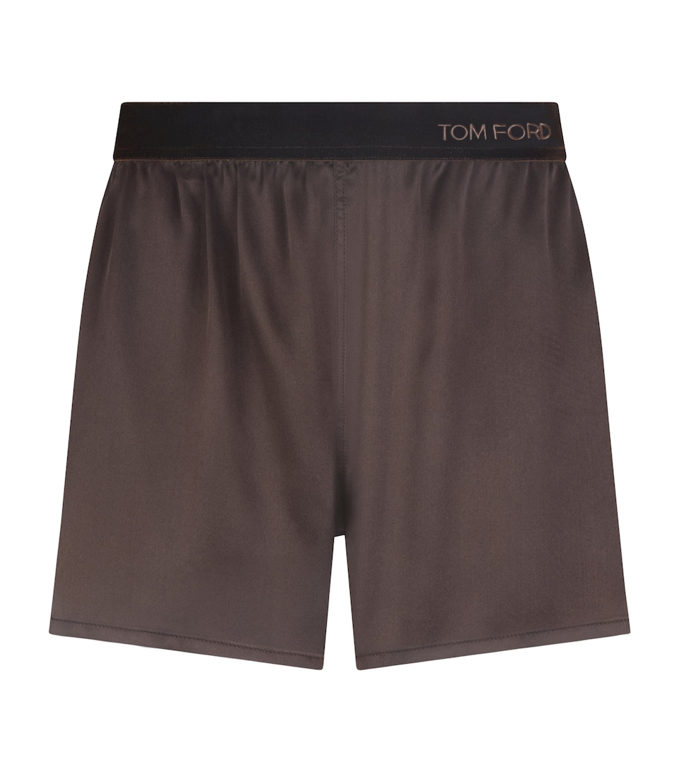 TOM FORD Womens Silk Satin Shorts Edb